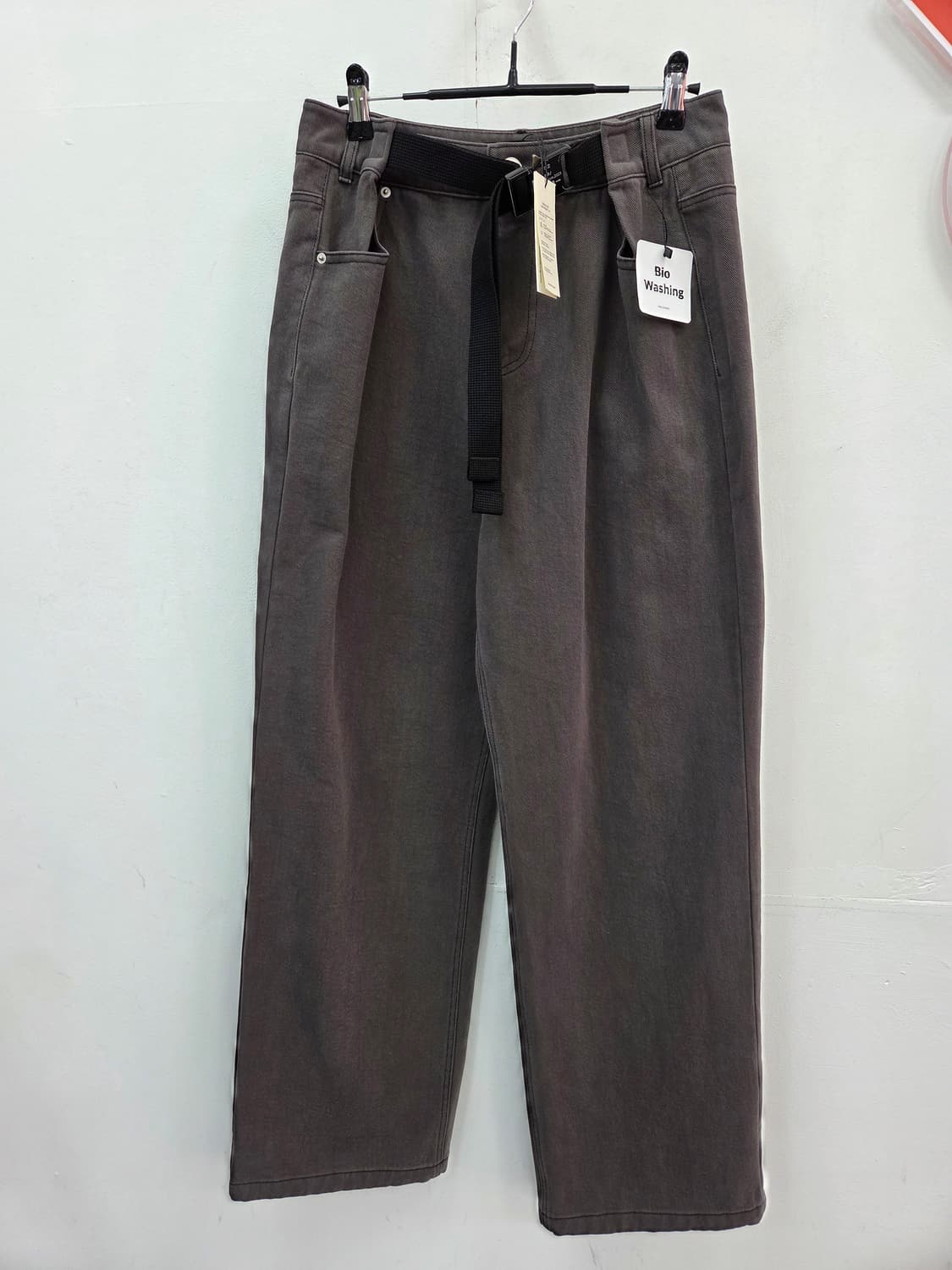 S [새상품]닐링 버클 포인트 데님 팬츠 상품이미지3