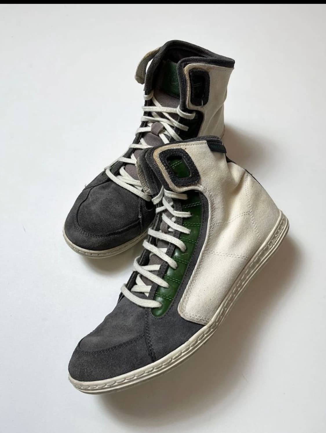 디젤 00's 바이크 배색 하이탑 스니커 즈 Q1406 상품이미지1