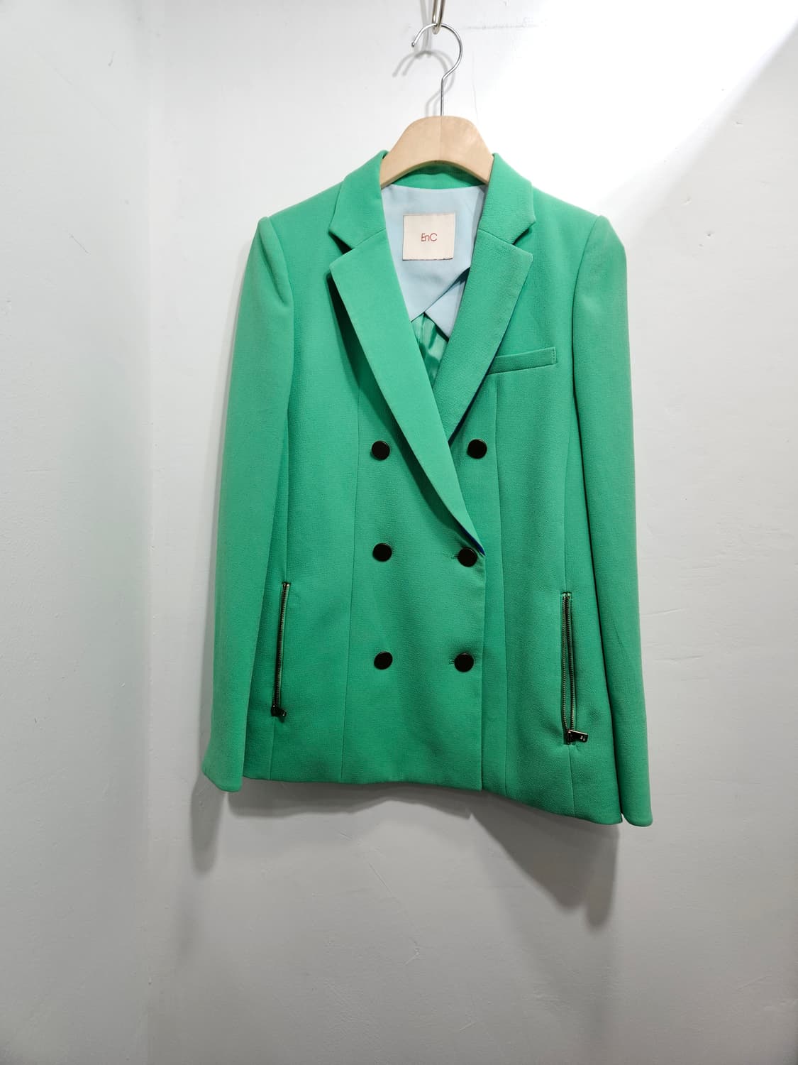 EnC 그린컬러 더블버튼 자켓  상품이미지1