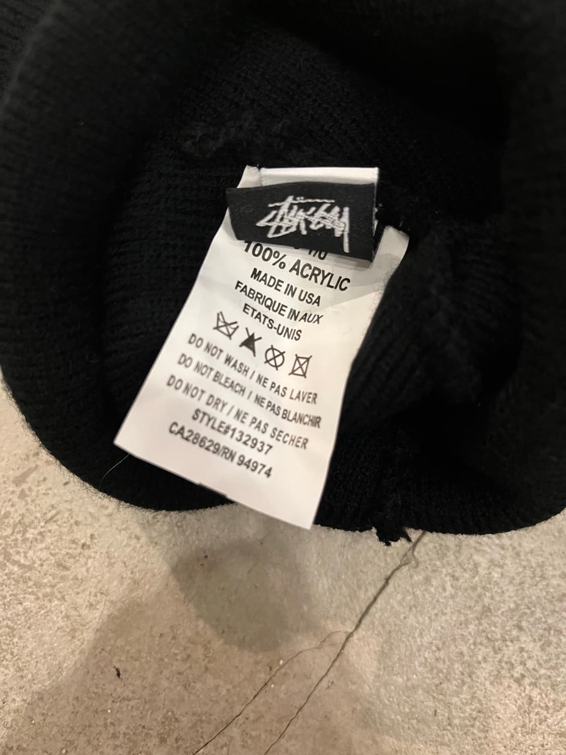 빈티지 스투시 커프스 비니 상품이미지2