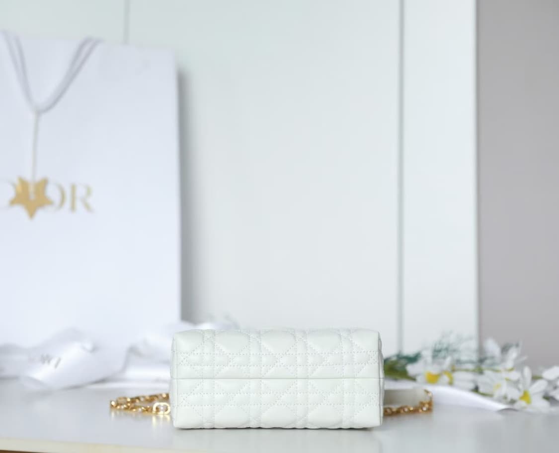 디올 S3123UNJB 졸리 미니 탑 핸들 백 램스킨 파우더 핑크 상품이미지4