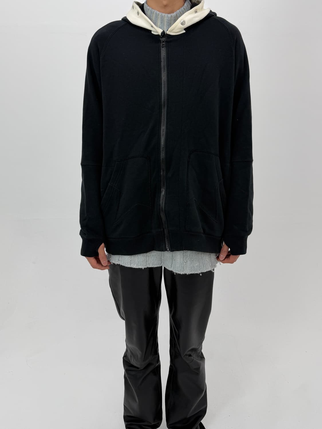 솔로이스트x컨버스 hoodie zip 상품이미지5