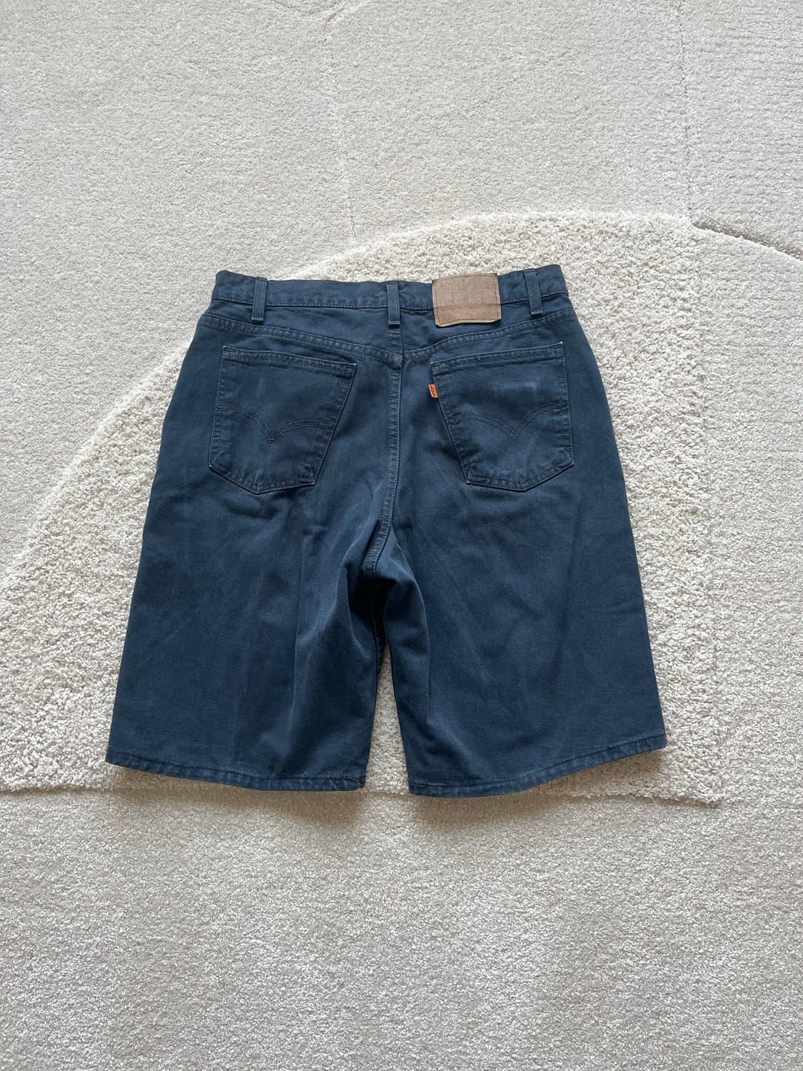90s Levi's 오렌지탭 네이비 데님 쇼츠 (31-32) 상품이미지8