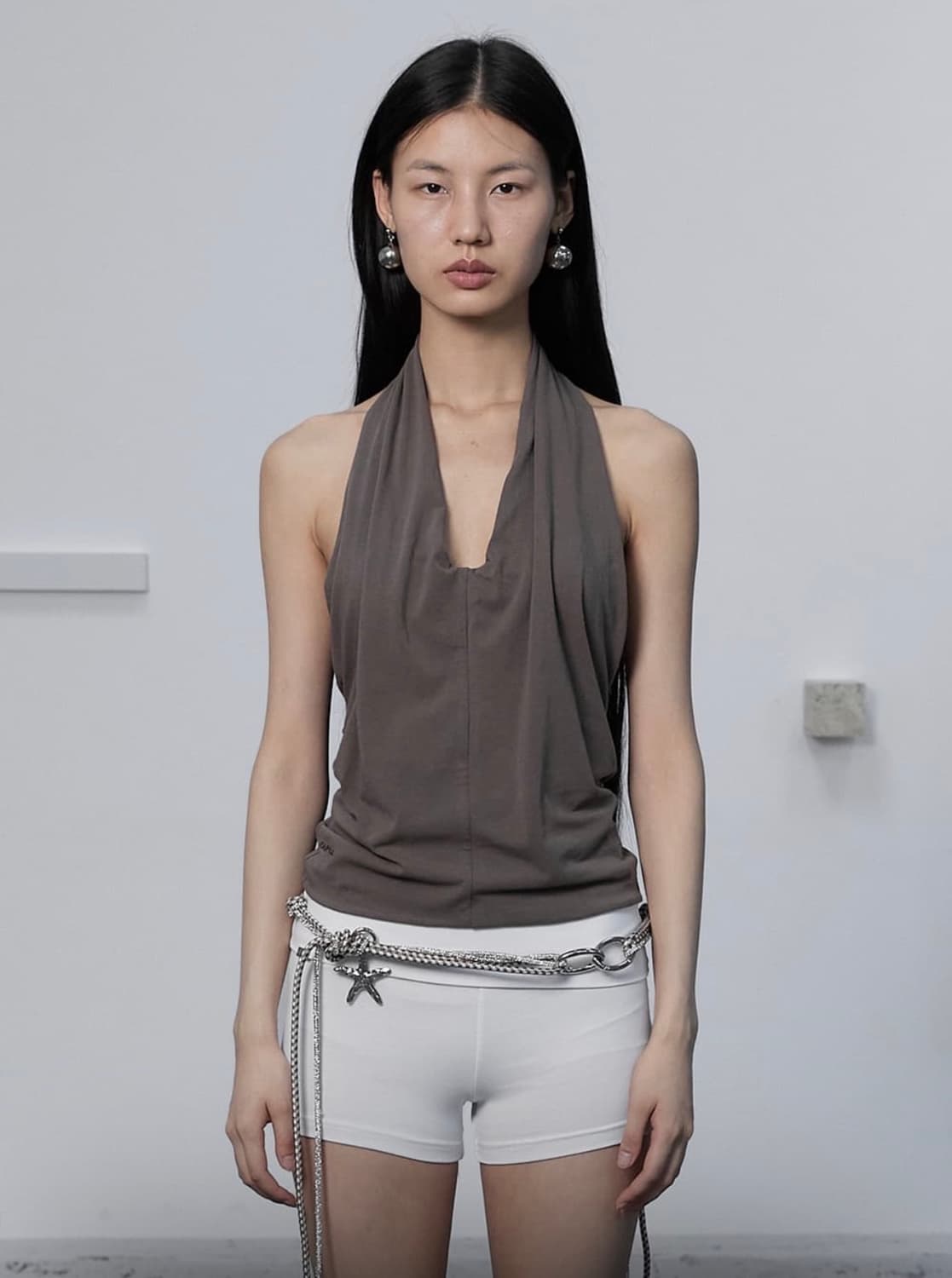Cerric drape halter neck sleeveless 상품이미지1