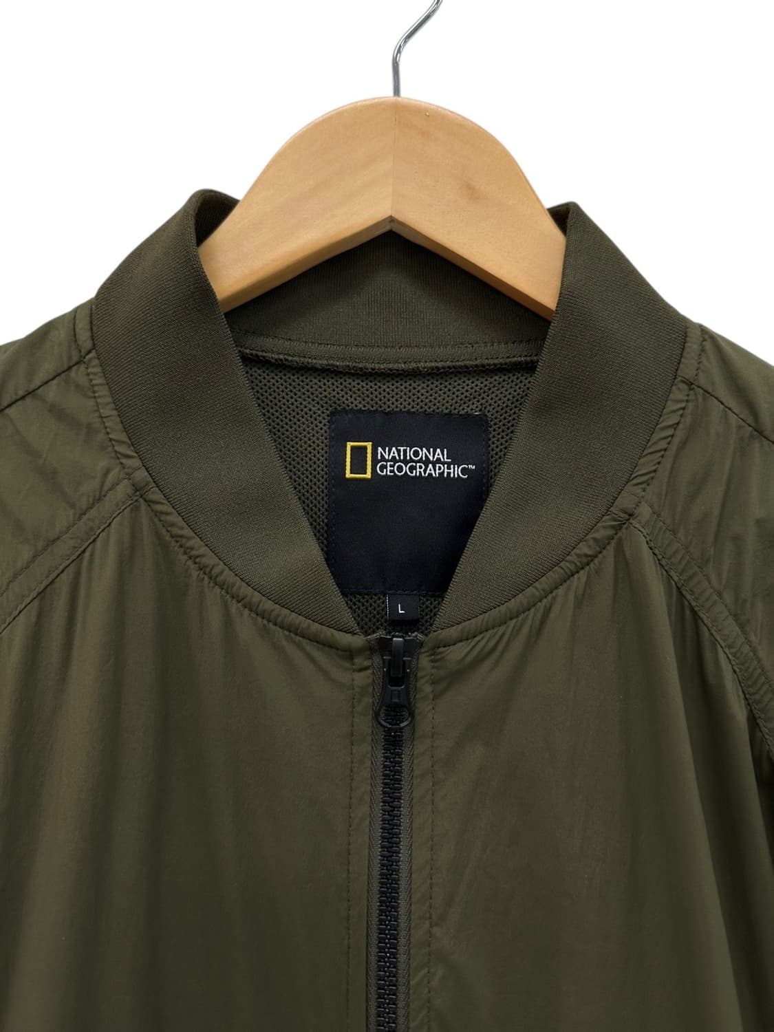 내셔널지오그래픽 나일론 자켓 카키 (L) 상품이미지3