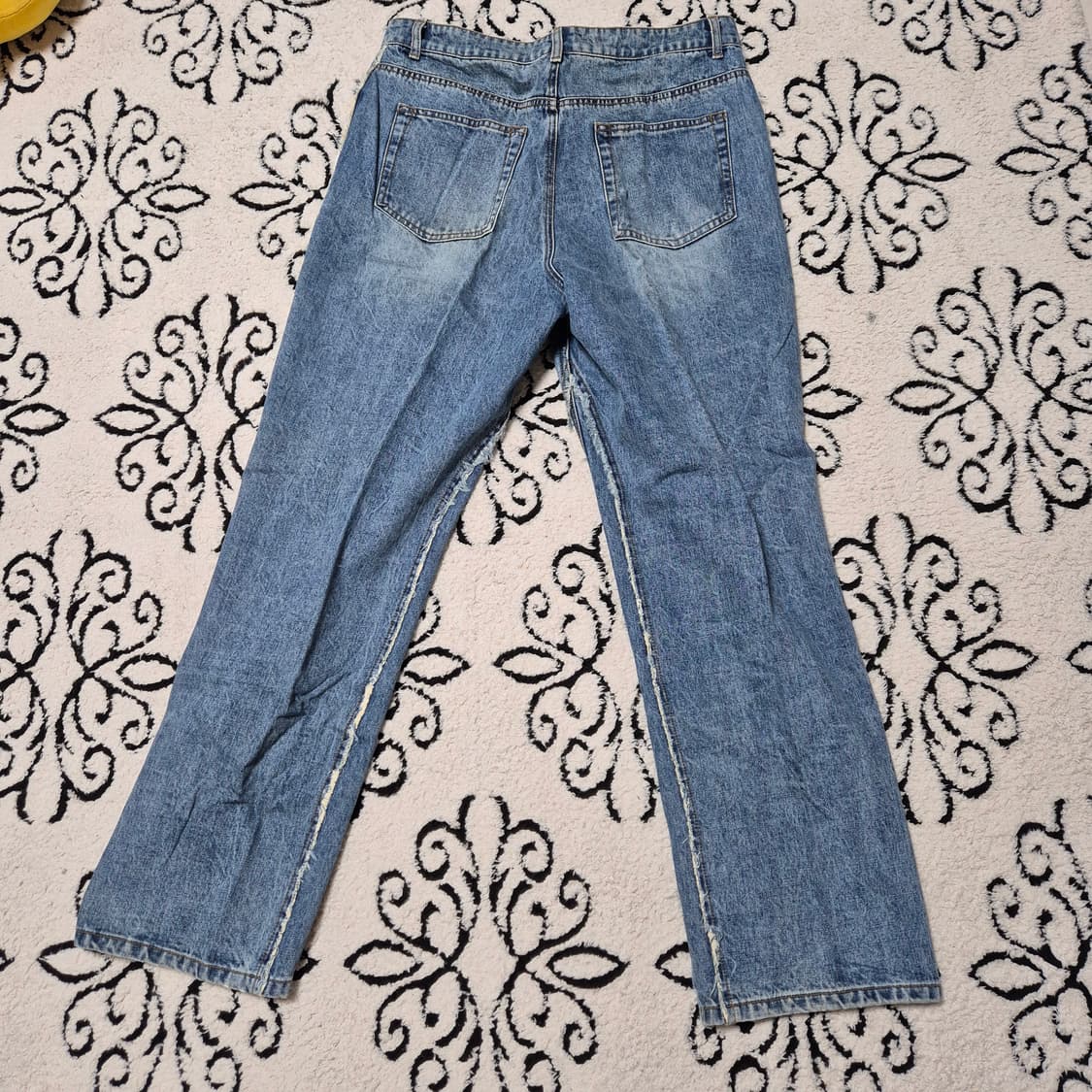 쿠어 컷오프 스플릿 데님 팬츠 상품이미지1