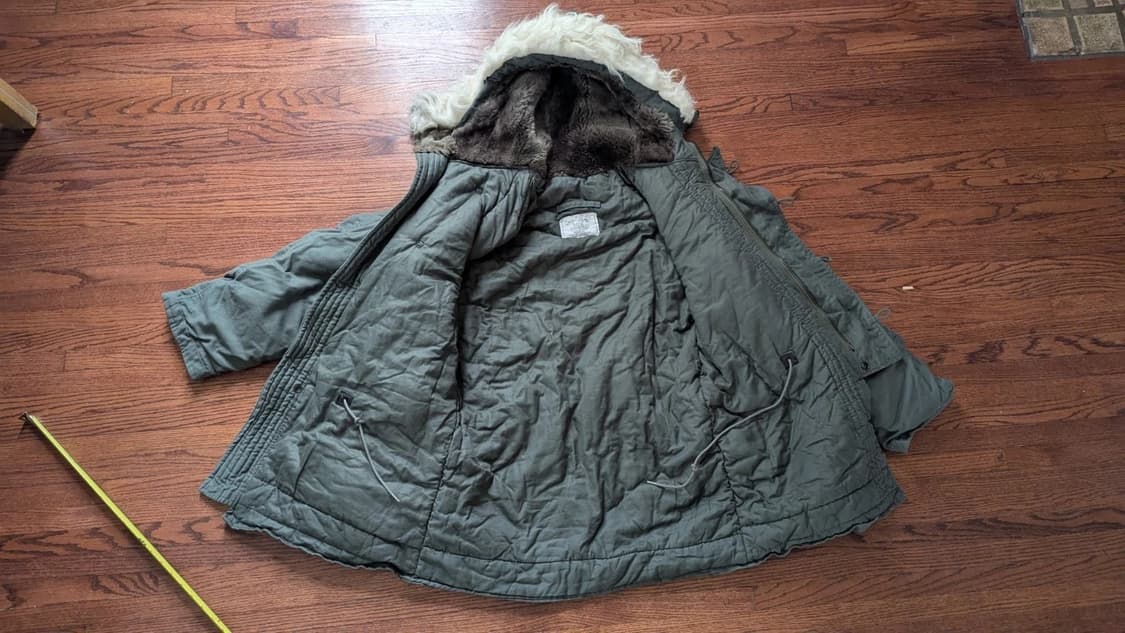 80s 미공군 납품용 그린브라이어 인더스트리 N-3B 파카 올리브그린 상품이미지4