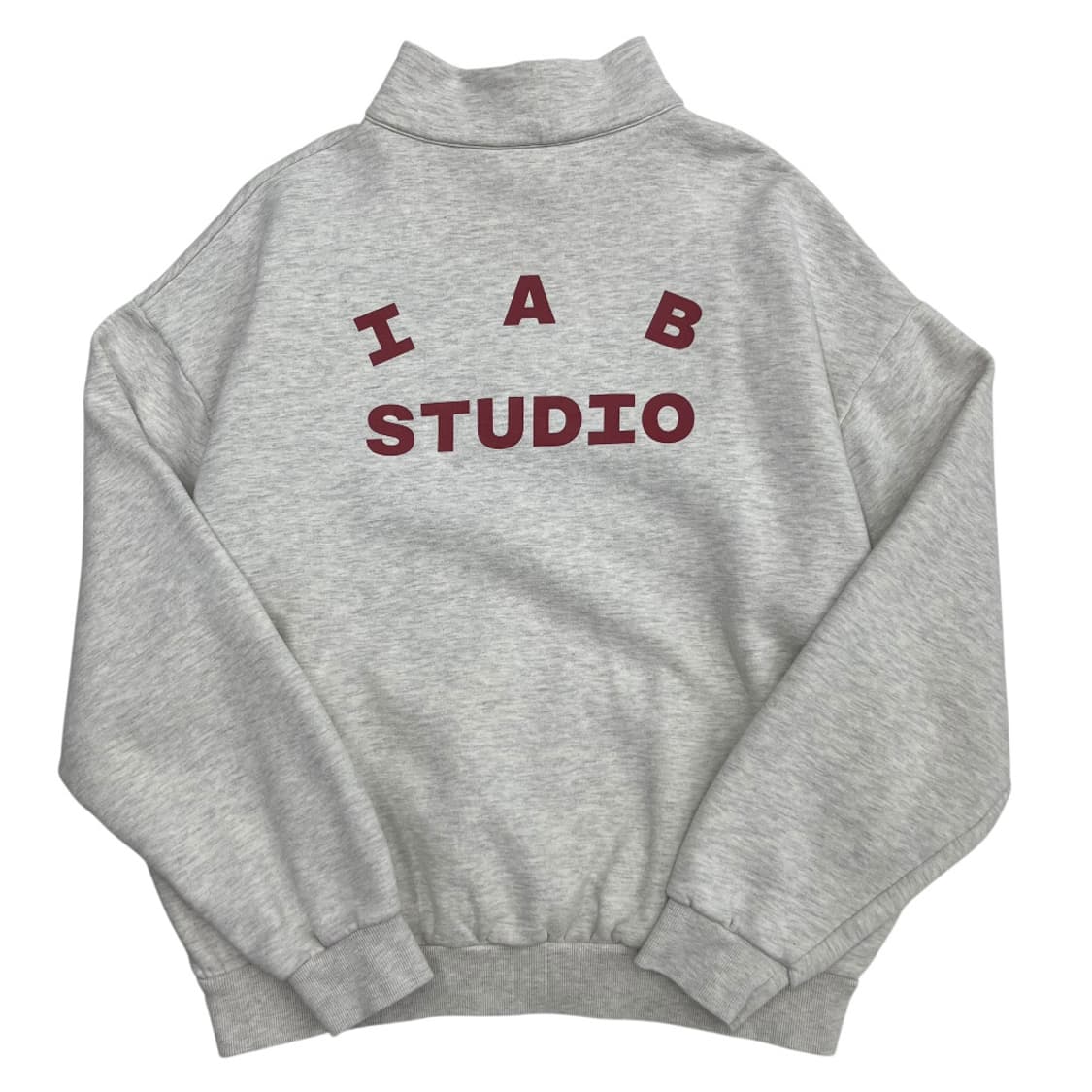 아이앱스튜디오 레드 로고 백멜란지 반집업 XL 상품이미지4