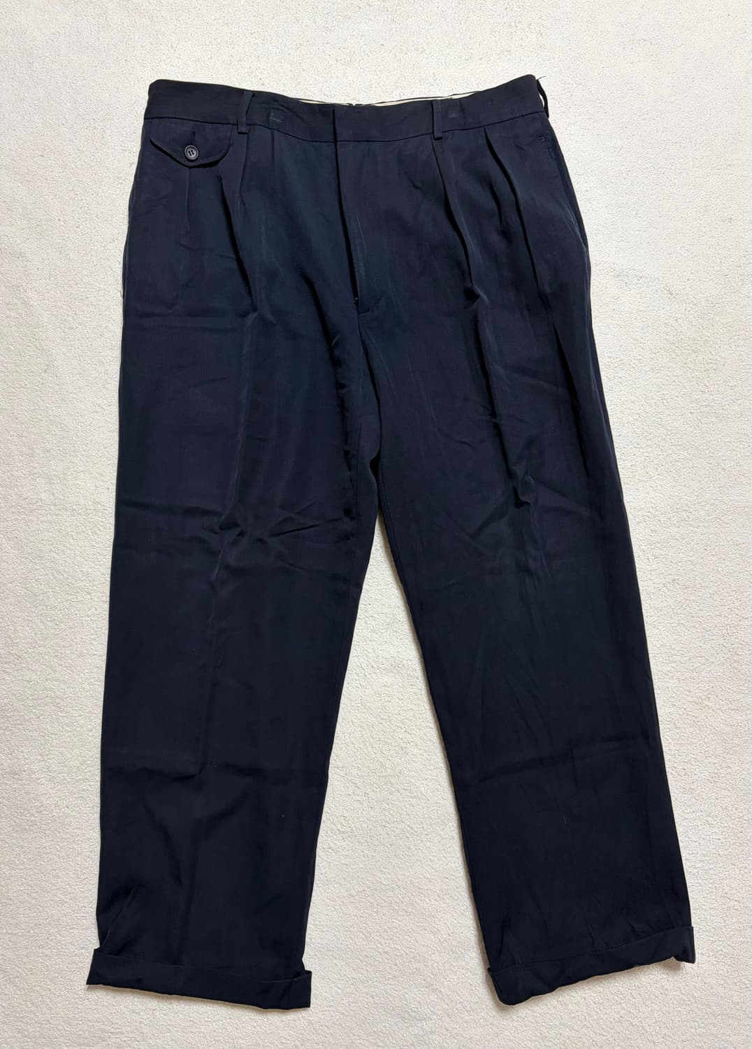 [32] 폴로 랄프로렌 투턱 슬랙스 팬츠 (네이비) 상품이미지1