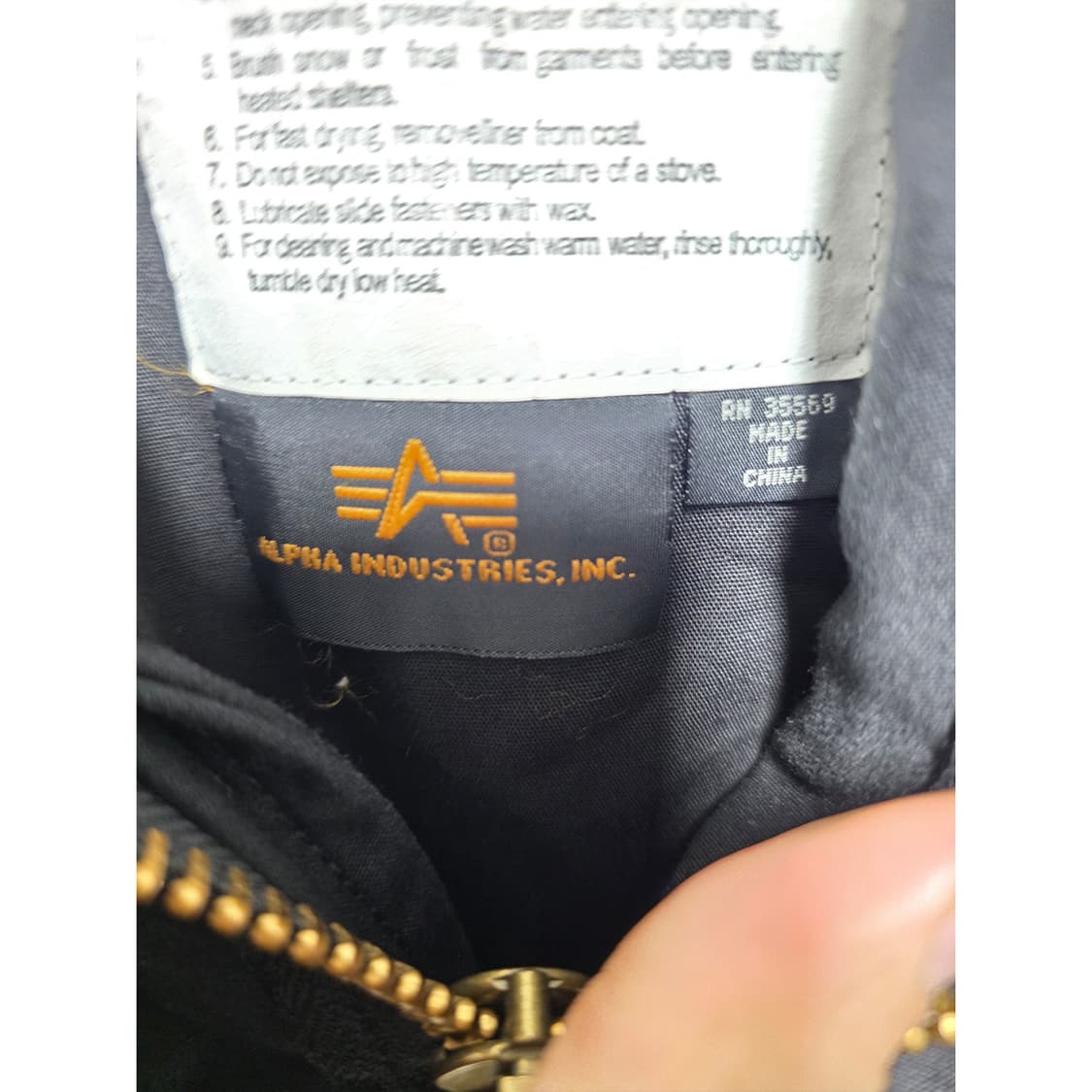 알파인더스트리 M-65 필드 코트 블랙 L 상품이미지2