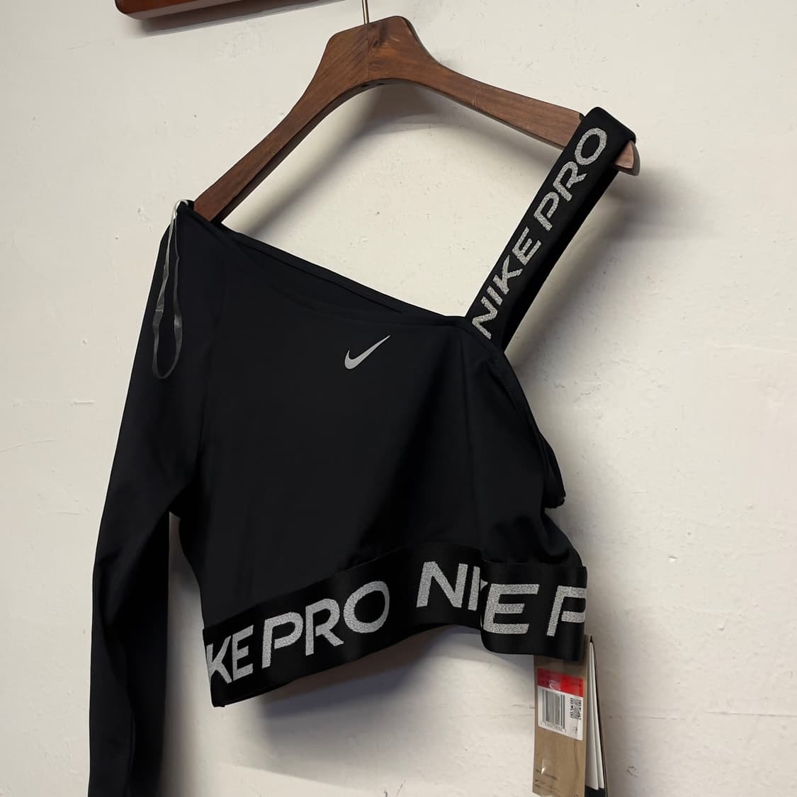 나이키 (우먼) 프로 하프 암 크롭 롱 슬리브 상품이미지2