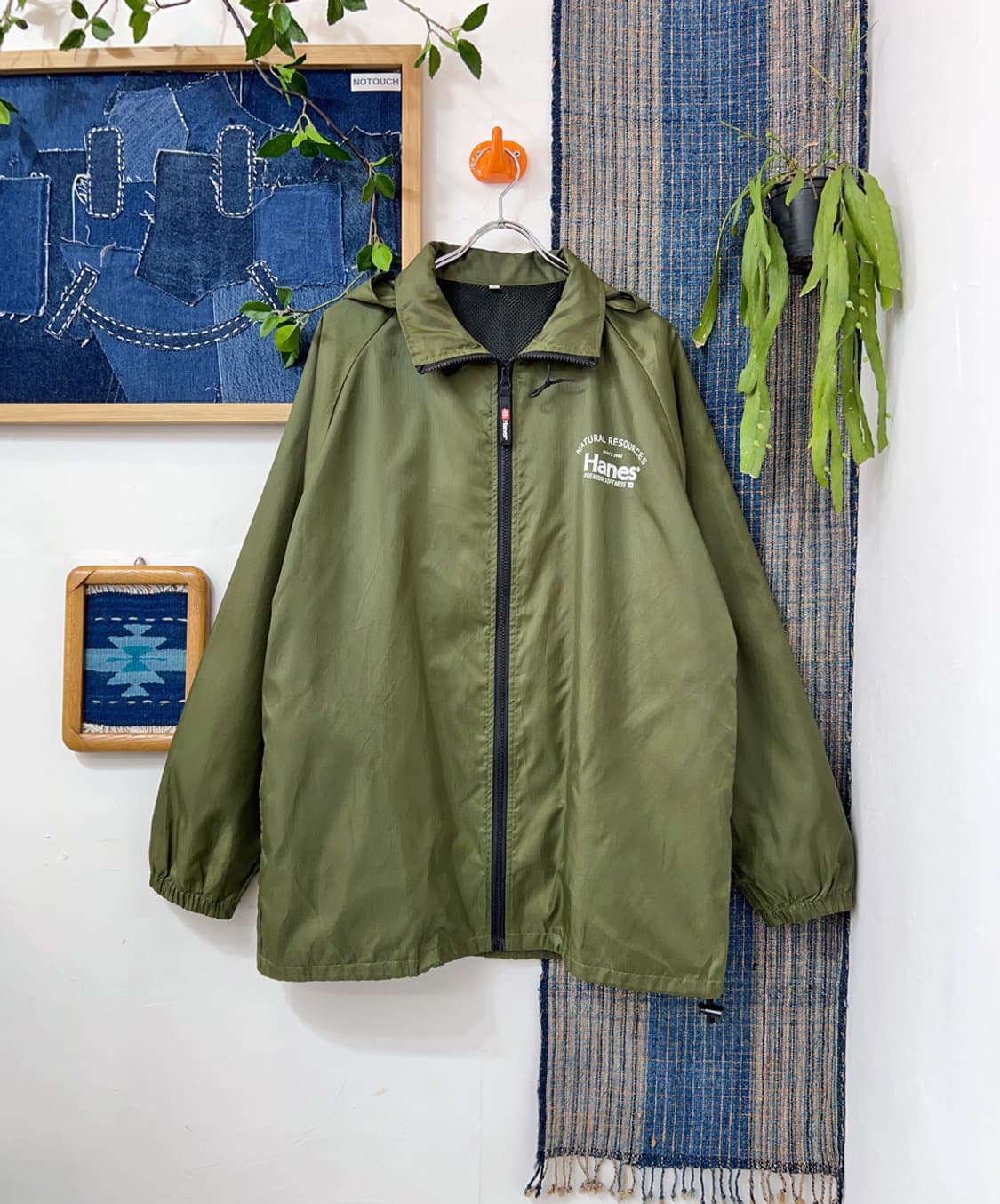 HANES  Poly Raglan Zip-Up Jacket  상품이미지1