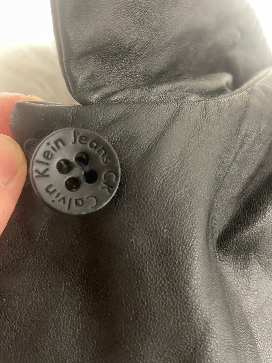 캘빈클라인 레더 블랙 가죽 카코트(머듈,꼼데가르송 옴므) 상품이미지9