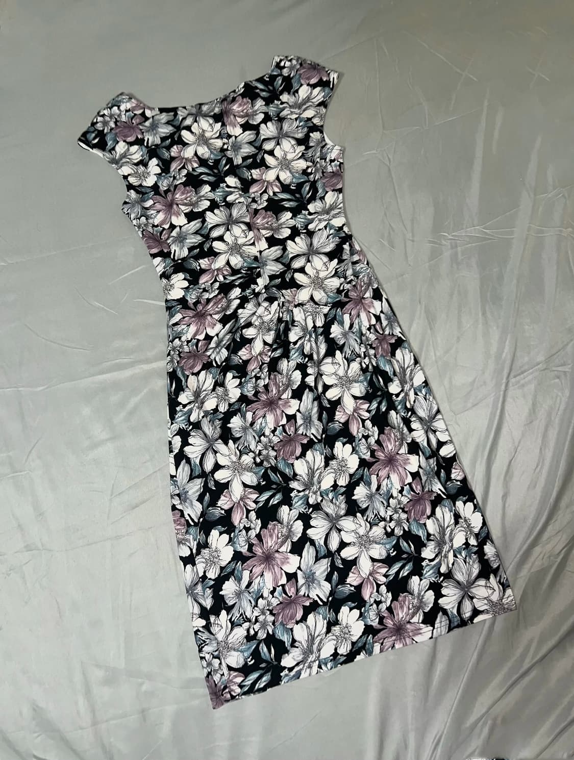 ✨vintage black flower pattern dress✨ 상품이미지2