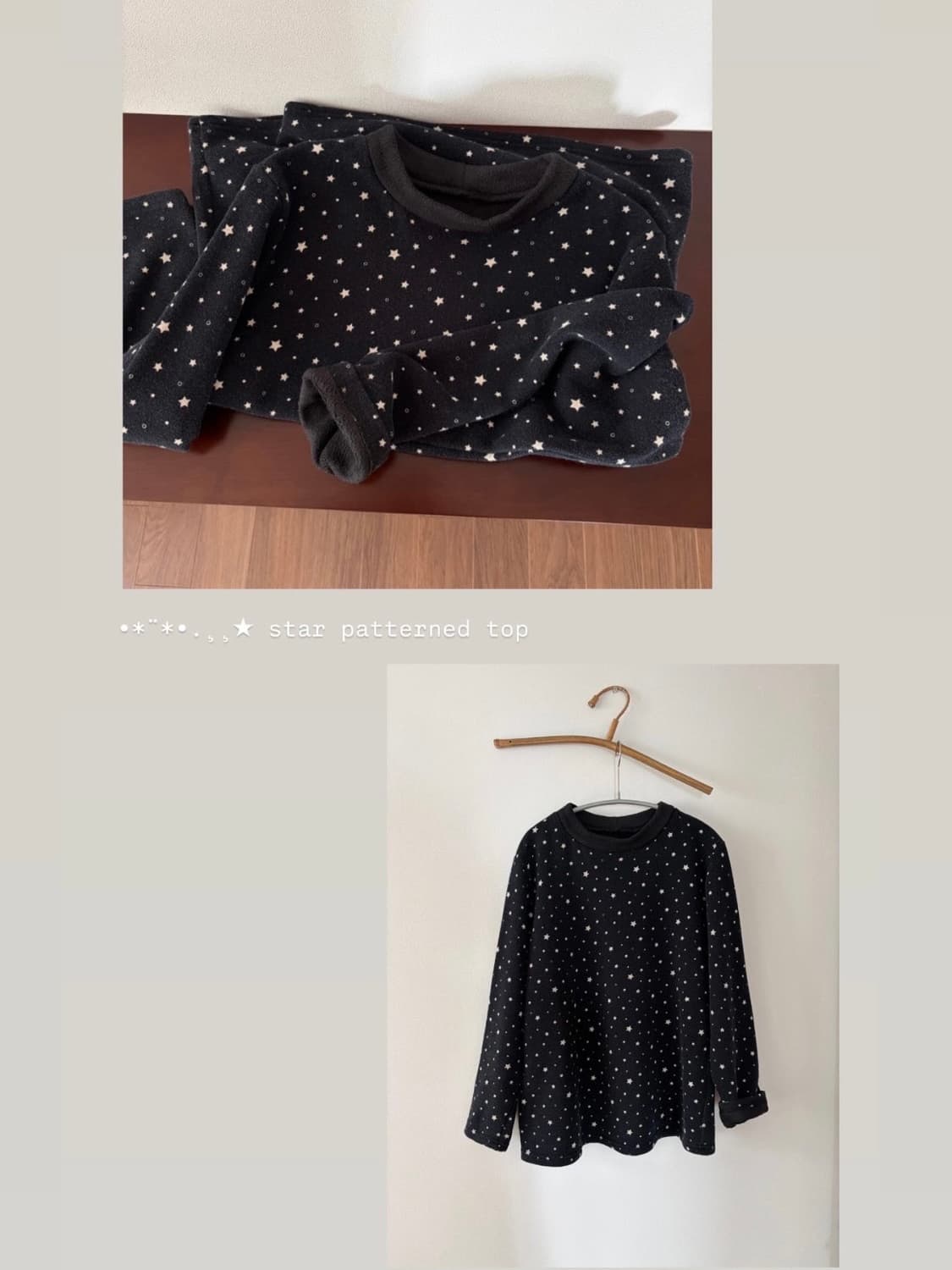 star patterned top 상품이미지1