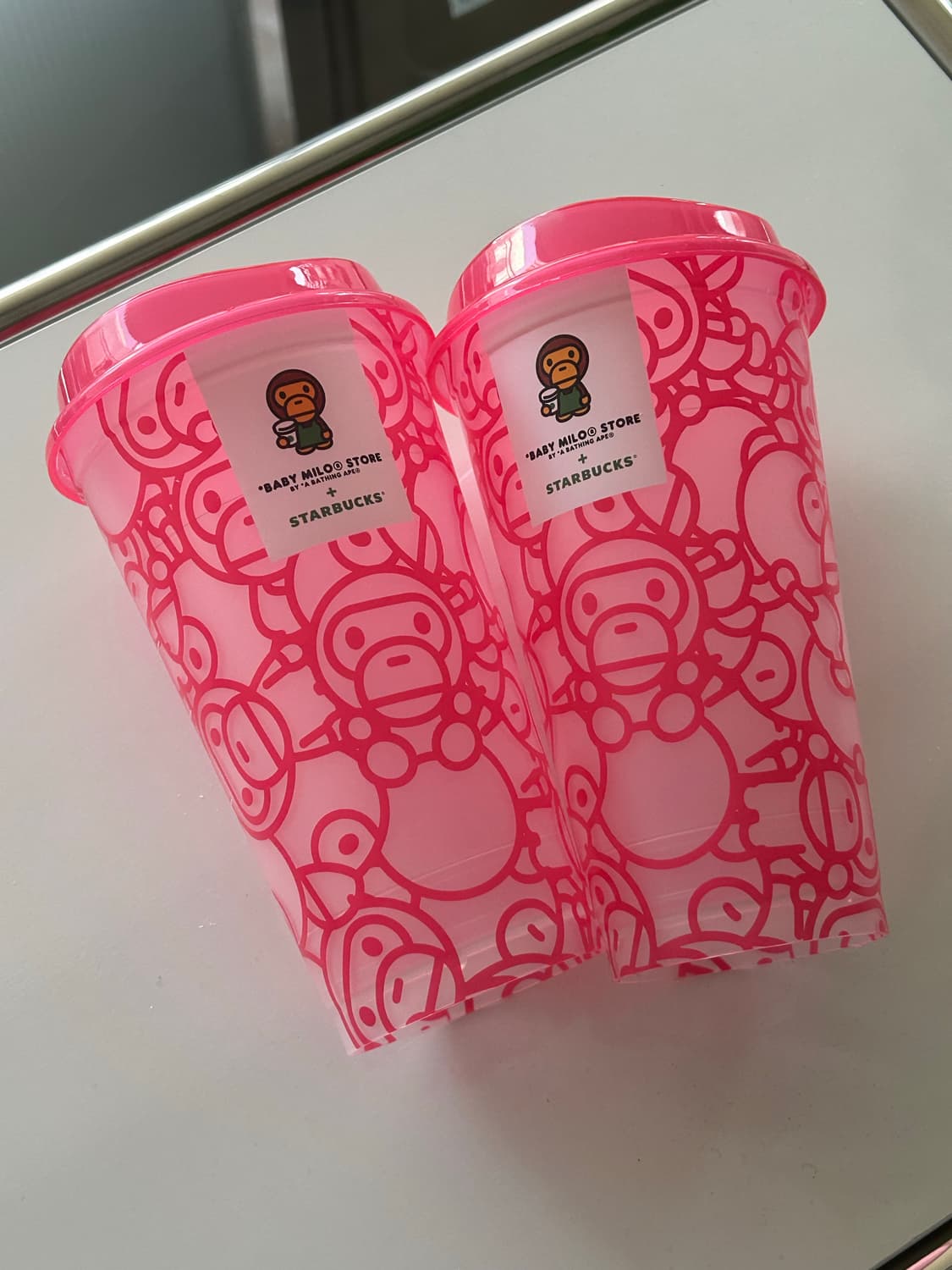 스타벅스 베이프 마일로 리유저블컵(핑크) 상품이미지1
