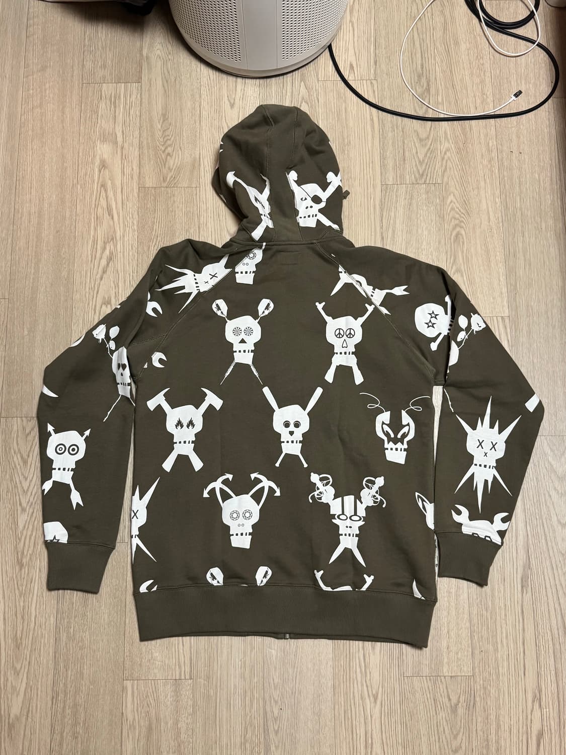 Stussy Futura 스컬 후드 집업 00’s 데드스탁 새상품 상품이미지3