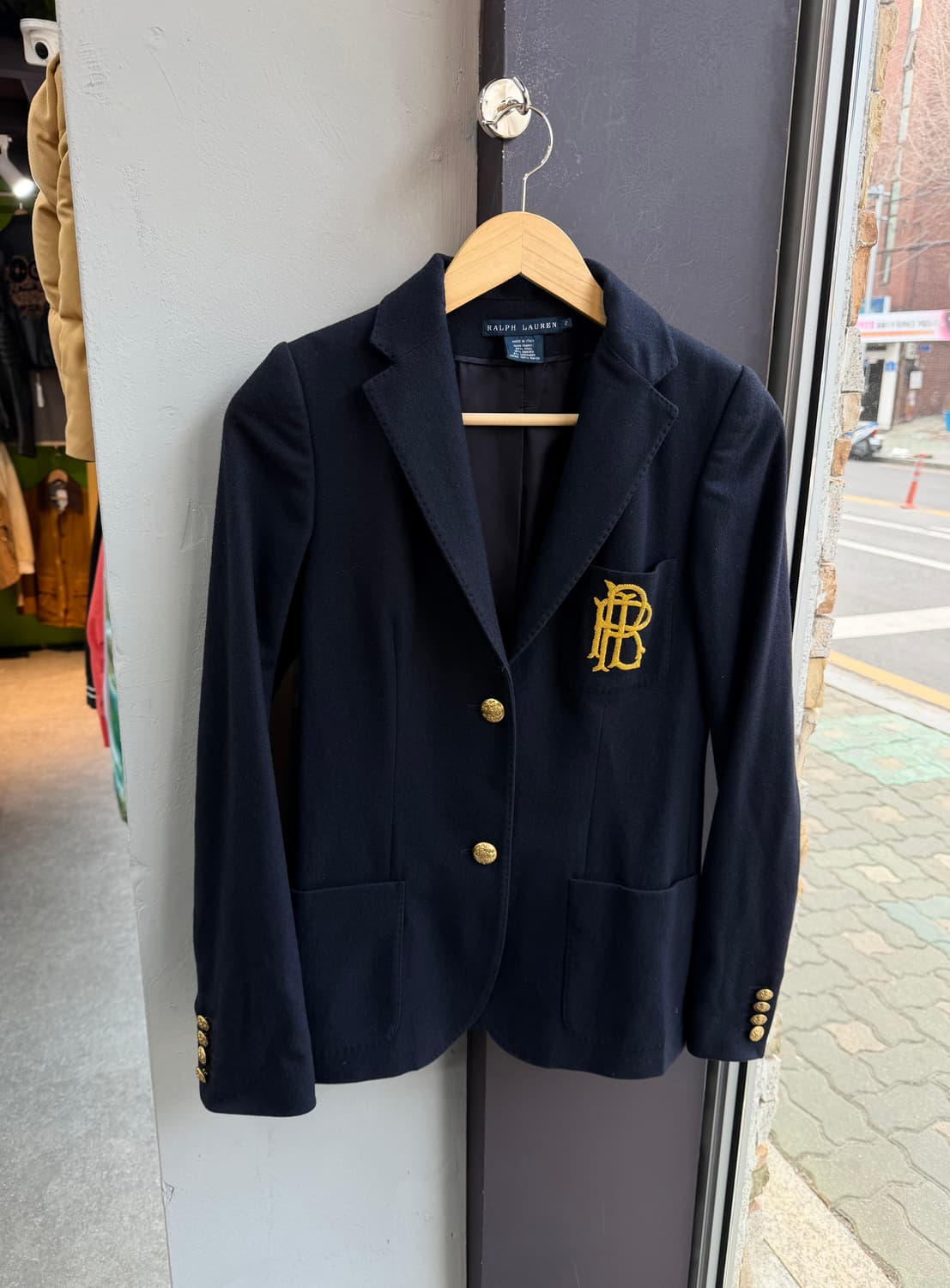 2/ 폴로 랄프로렌 90AW 와펜 금장 블레이저 자켓 상품이미지2