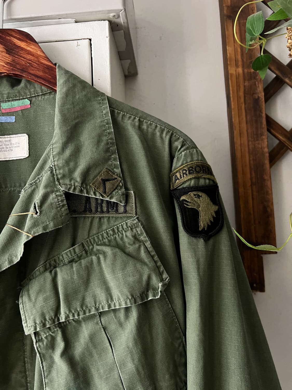 [S/S]60's 오리지널 U.S ARMY 립스탑 정글퍼티그 자켓 상품이미지4