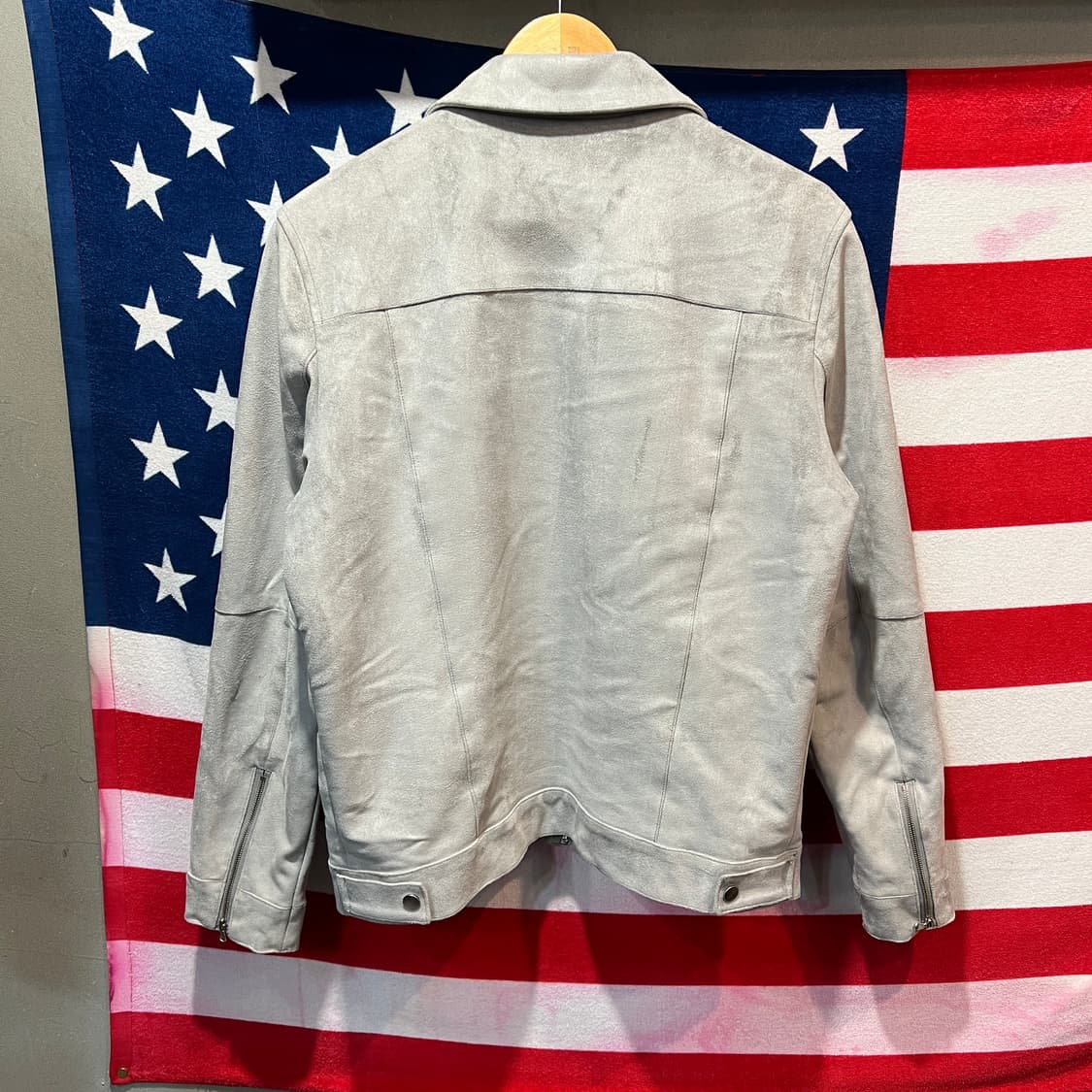 Run 화이트 스웨이드 자켓 상품이미지2