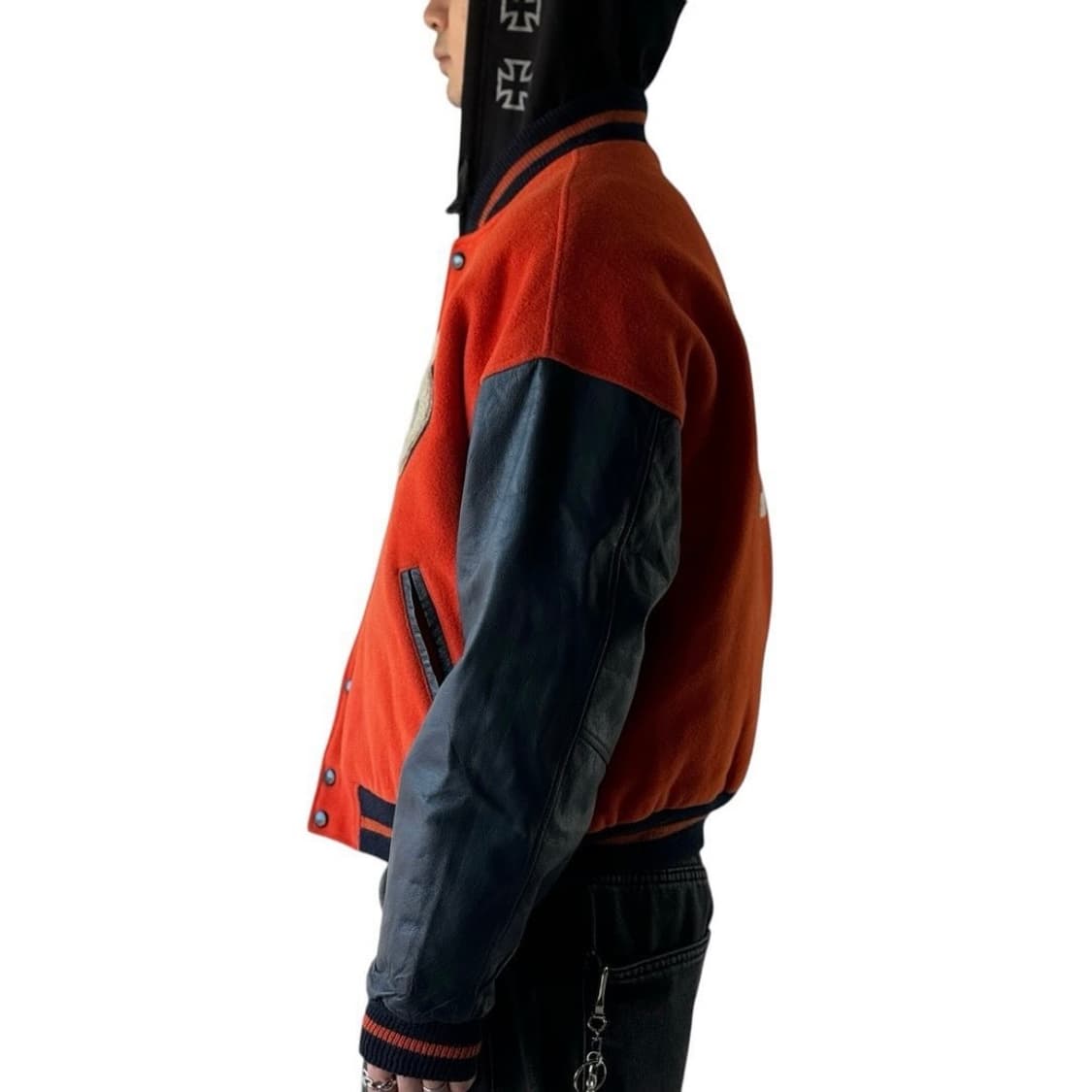 90s 빈티지 스투시 big 4 바시티 자켓 상품이미지9