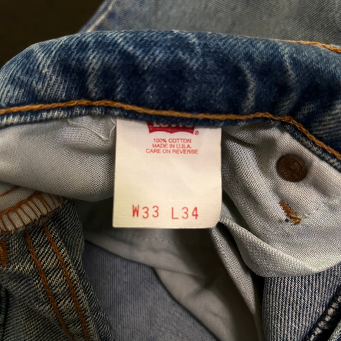 90s (USA) 빈티지 리바이스 데님(실측확인) 상품이미지6