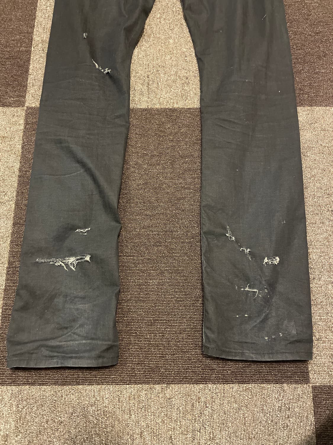 Destroyed black denim 상품이미지4