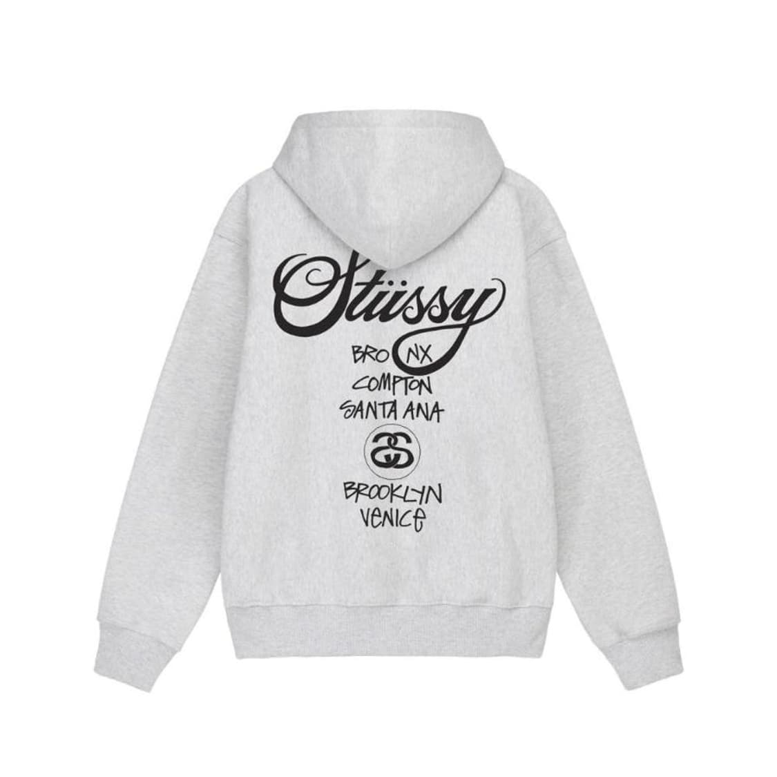 스투시 월드투어 후드 애쉬 헤더 2022 XL 상품이미지2