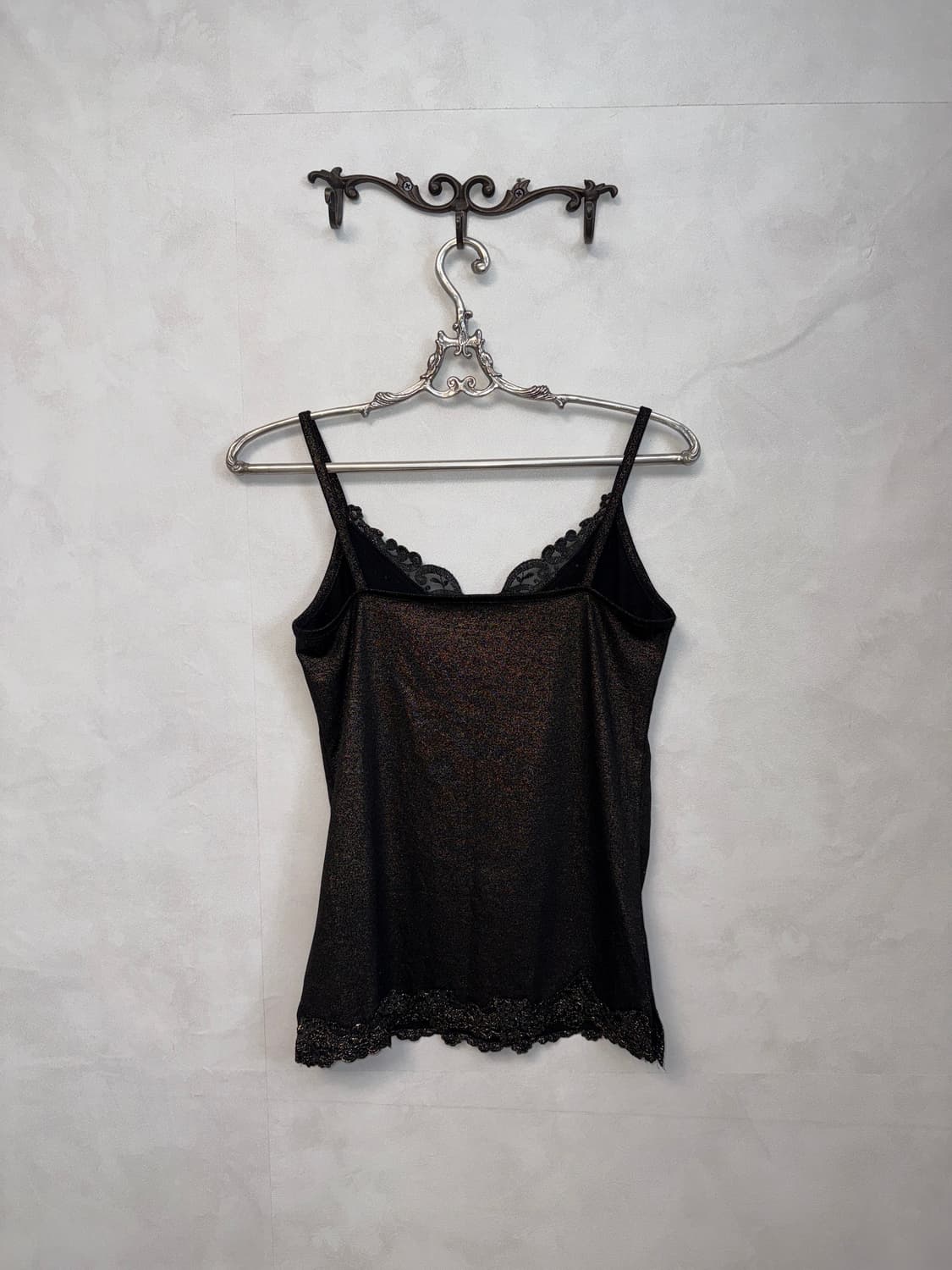 Black gold fairy lace cubic sleeveless 상품이미지3