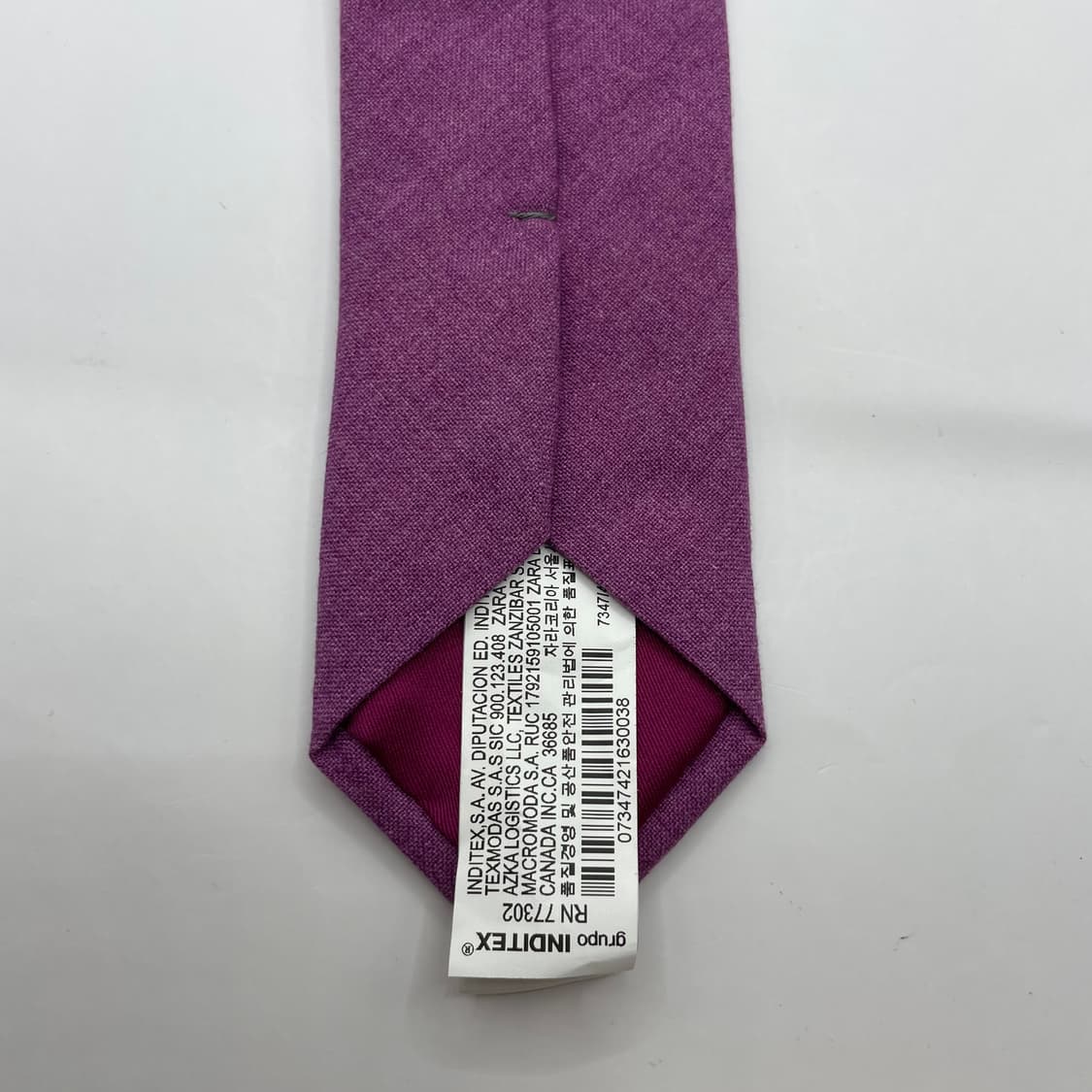 835) (ZARA) 자라 패턴 넥타이 미사용 상품이미지4
