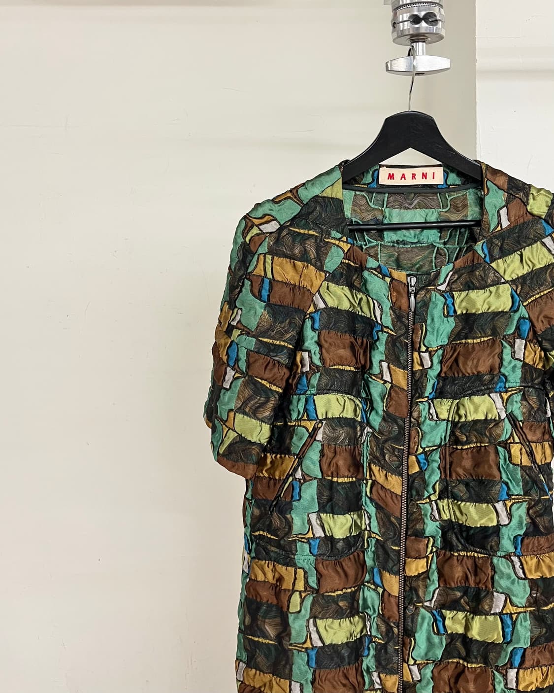 마르니 멀티컬러 패치워크 브로케이드 코트 드레스 상품이미지3