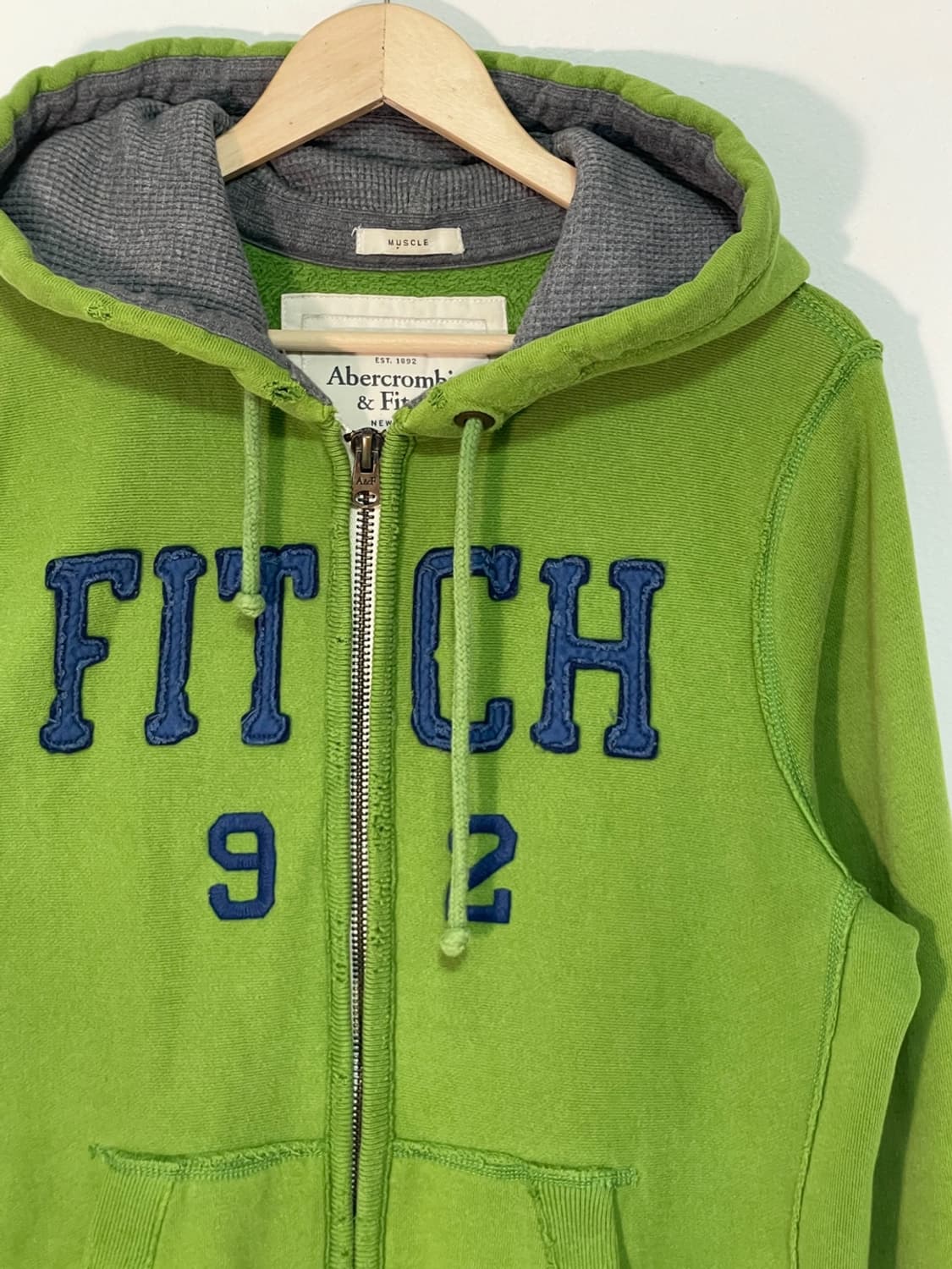 아베크롬비 빅로고 워싱 후드집업 상품이미지5