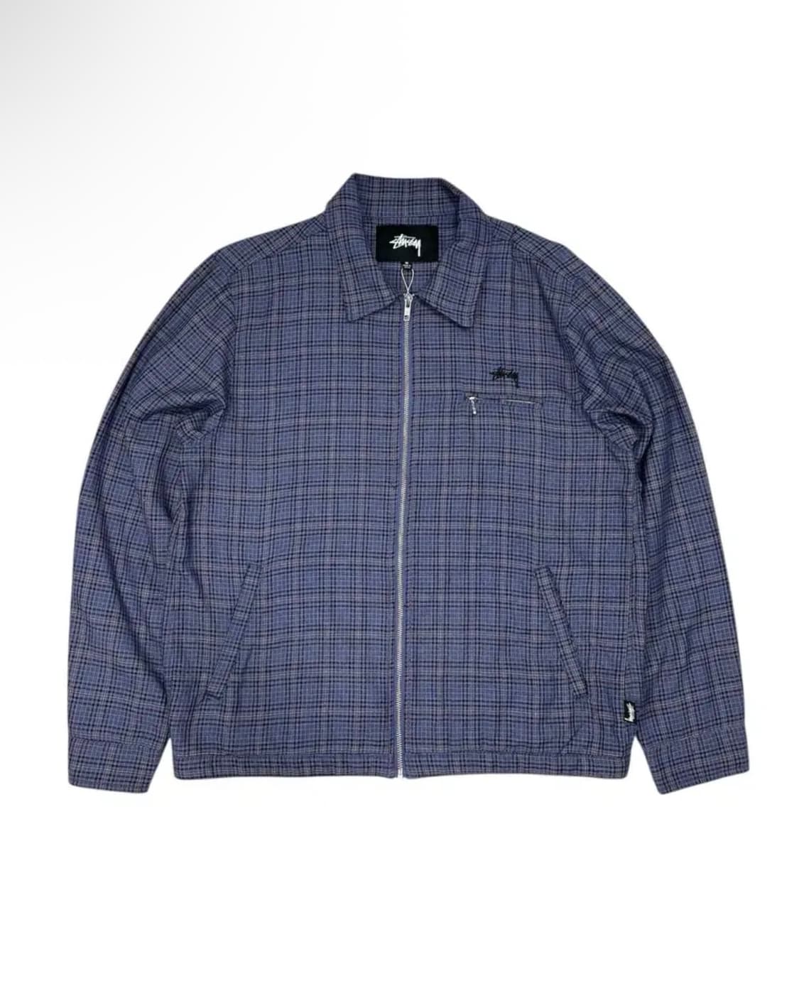 스투시 체크 집업 자켓 상품이미지1