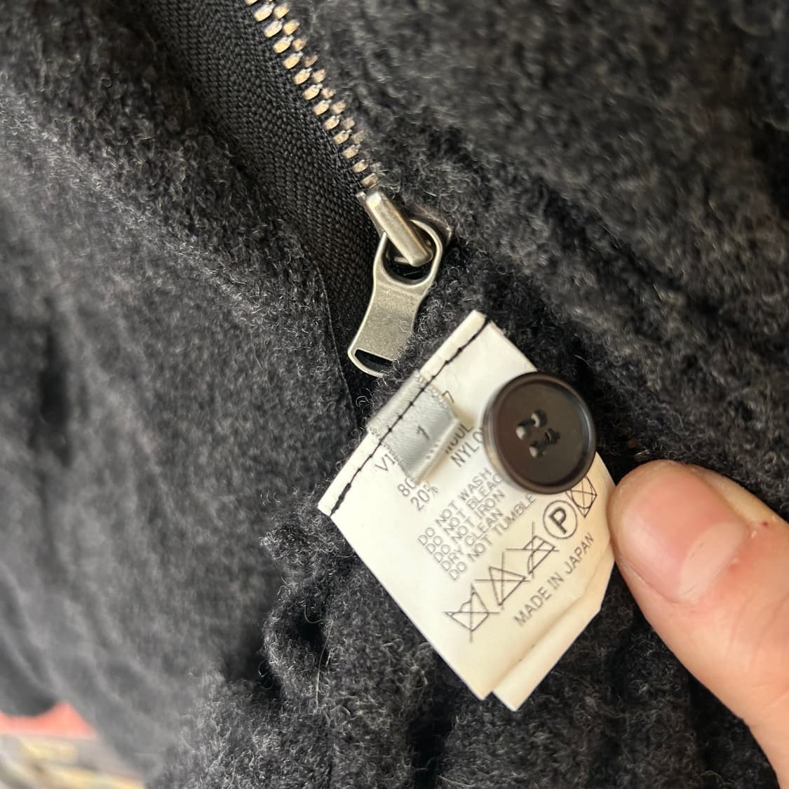 The viridi anne 축융 울 비대칭 집업 가디건 상품이미지6