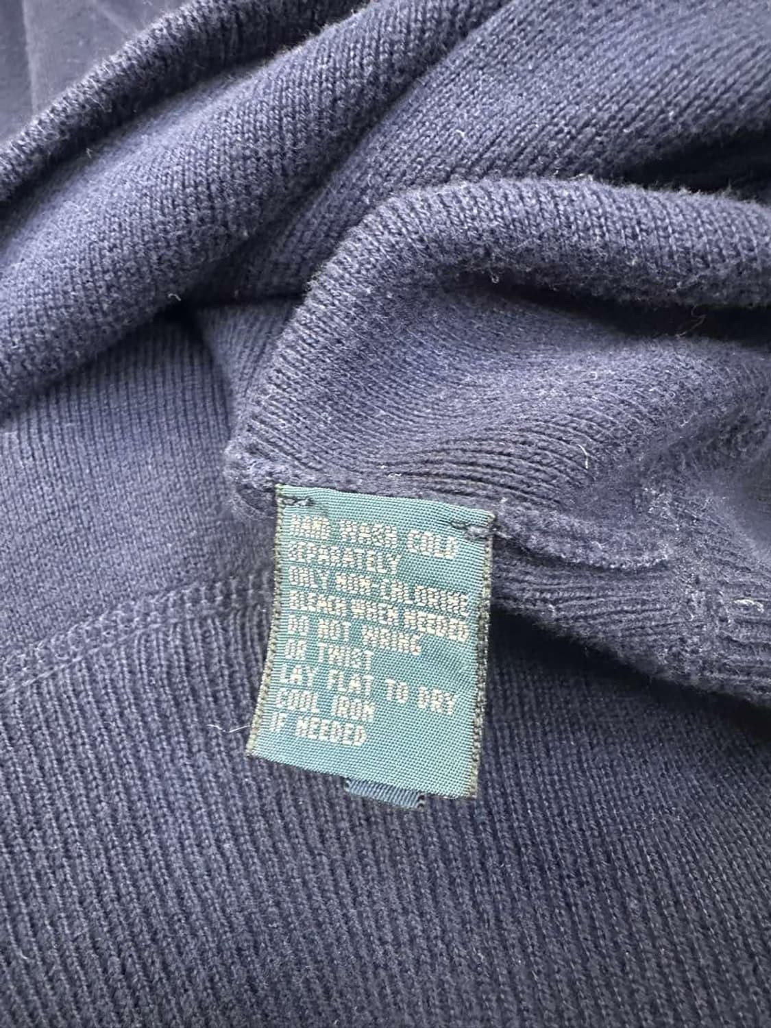 폴로 랄프로렌 네이비 코튼 니트(S) 상품이미지4