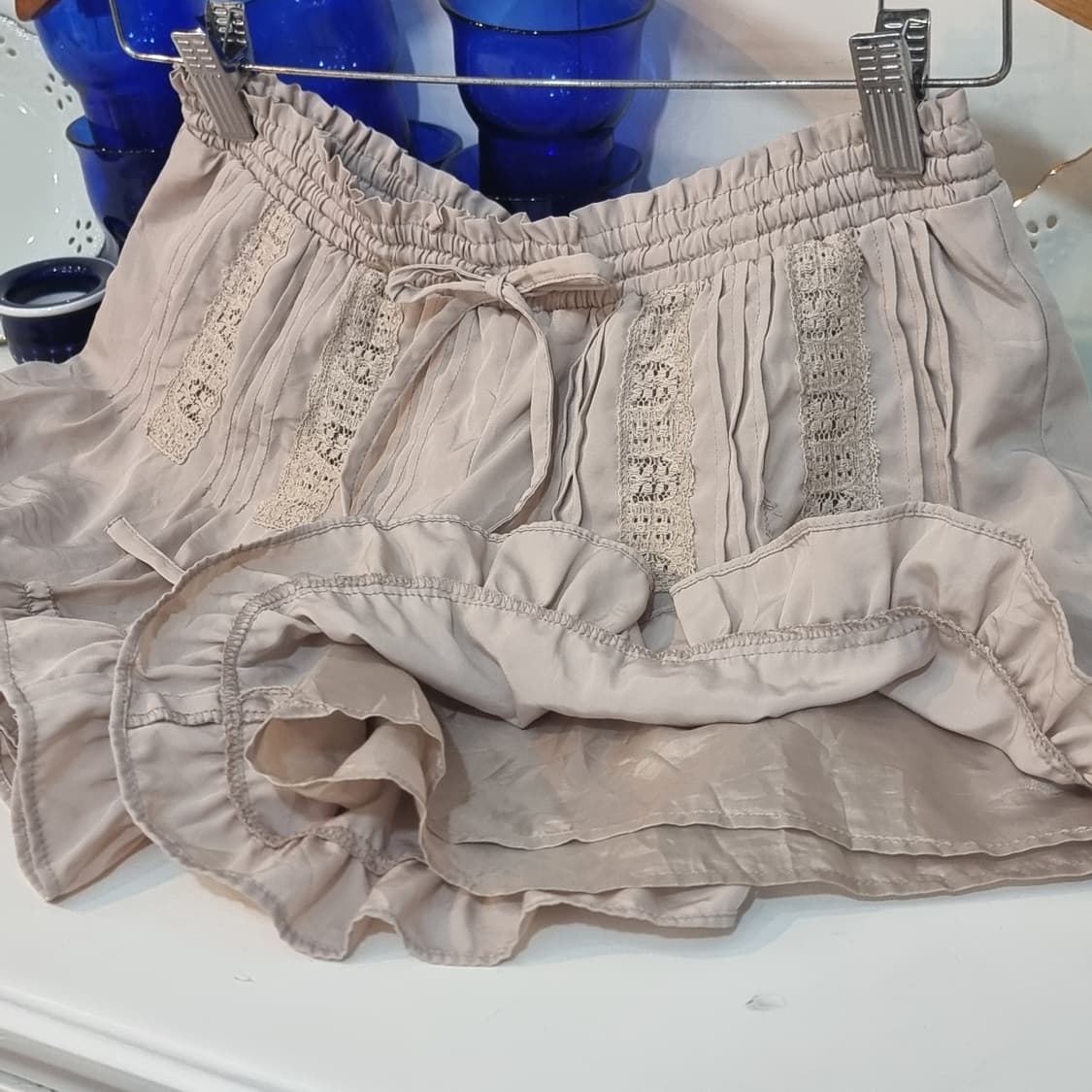 JILL STUART질스튜어트베이지 레이스 프릴 쇼츠 상품이미지4