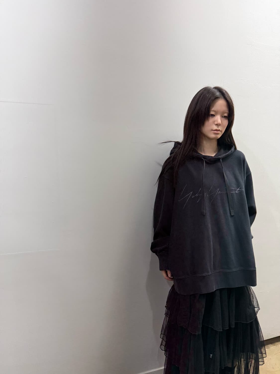 요지 야마모토 Y-3 로고 후드티 상품이미지2