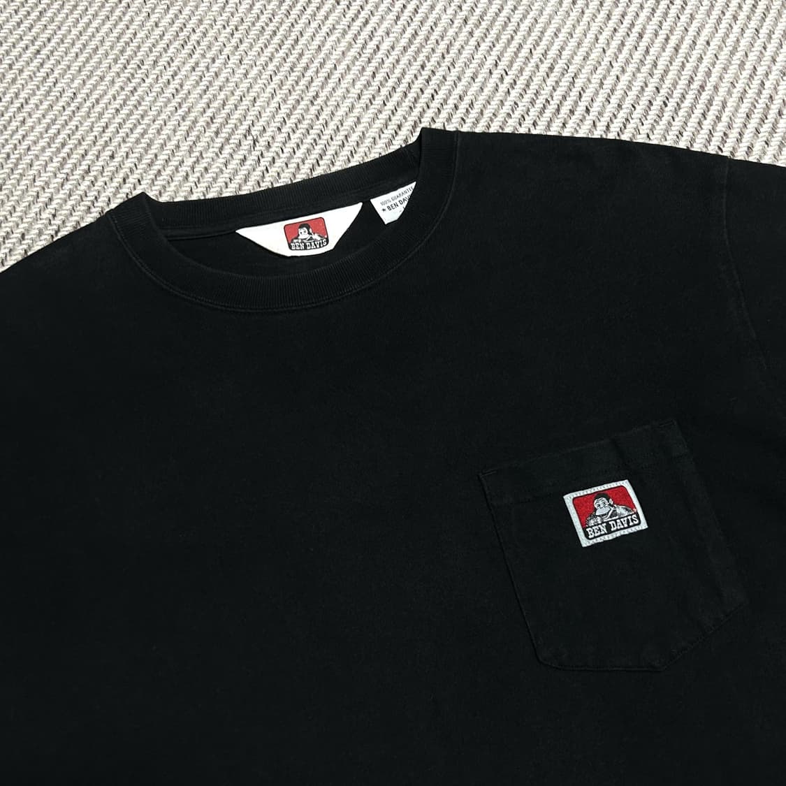 [L] Ben davis 벤 데이비스 블랙 포켓 긴팔티 상품이미지2