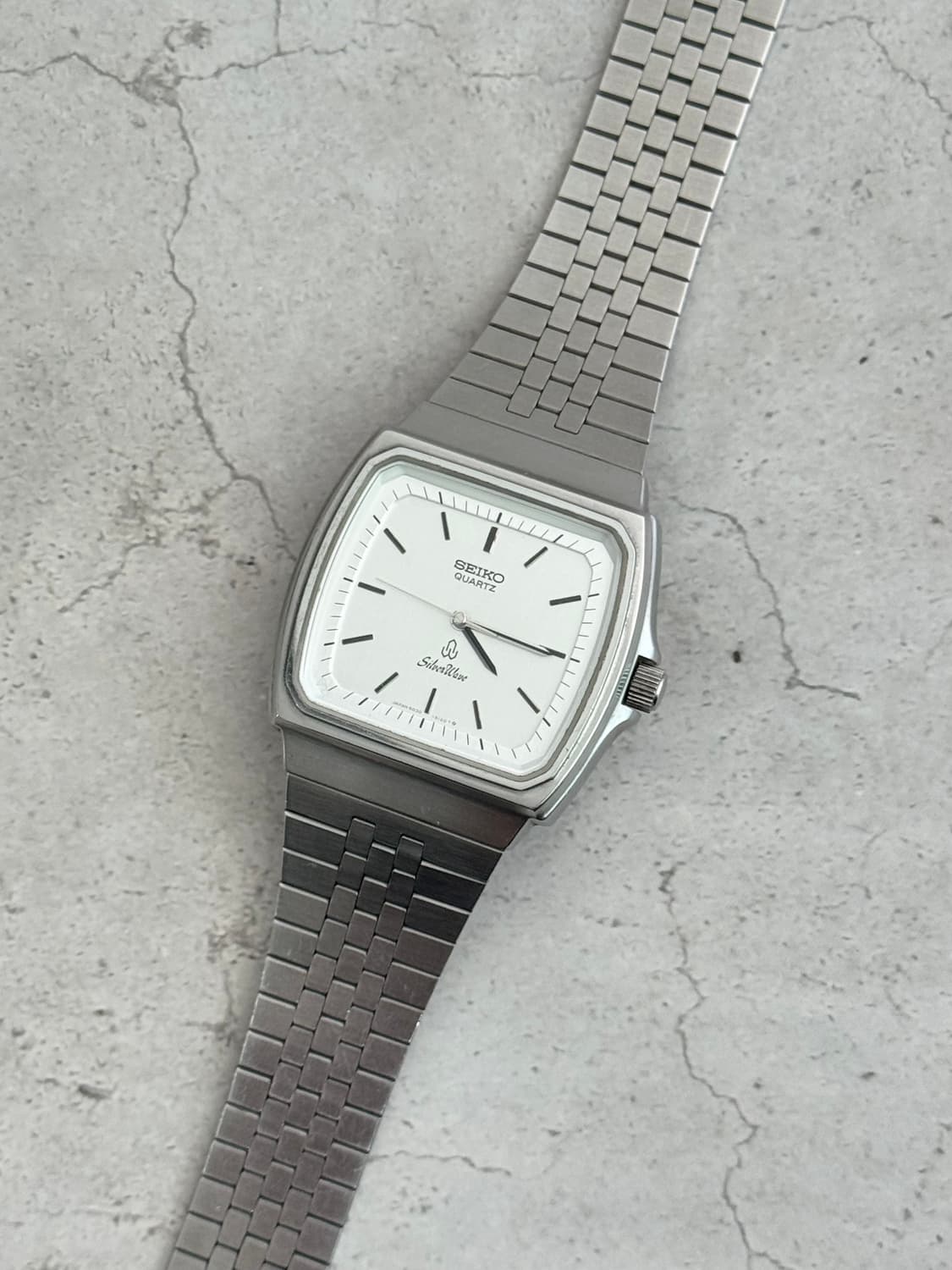 80s 빈티지 세이코 실버웨이브 쿼츠 상품이미지1