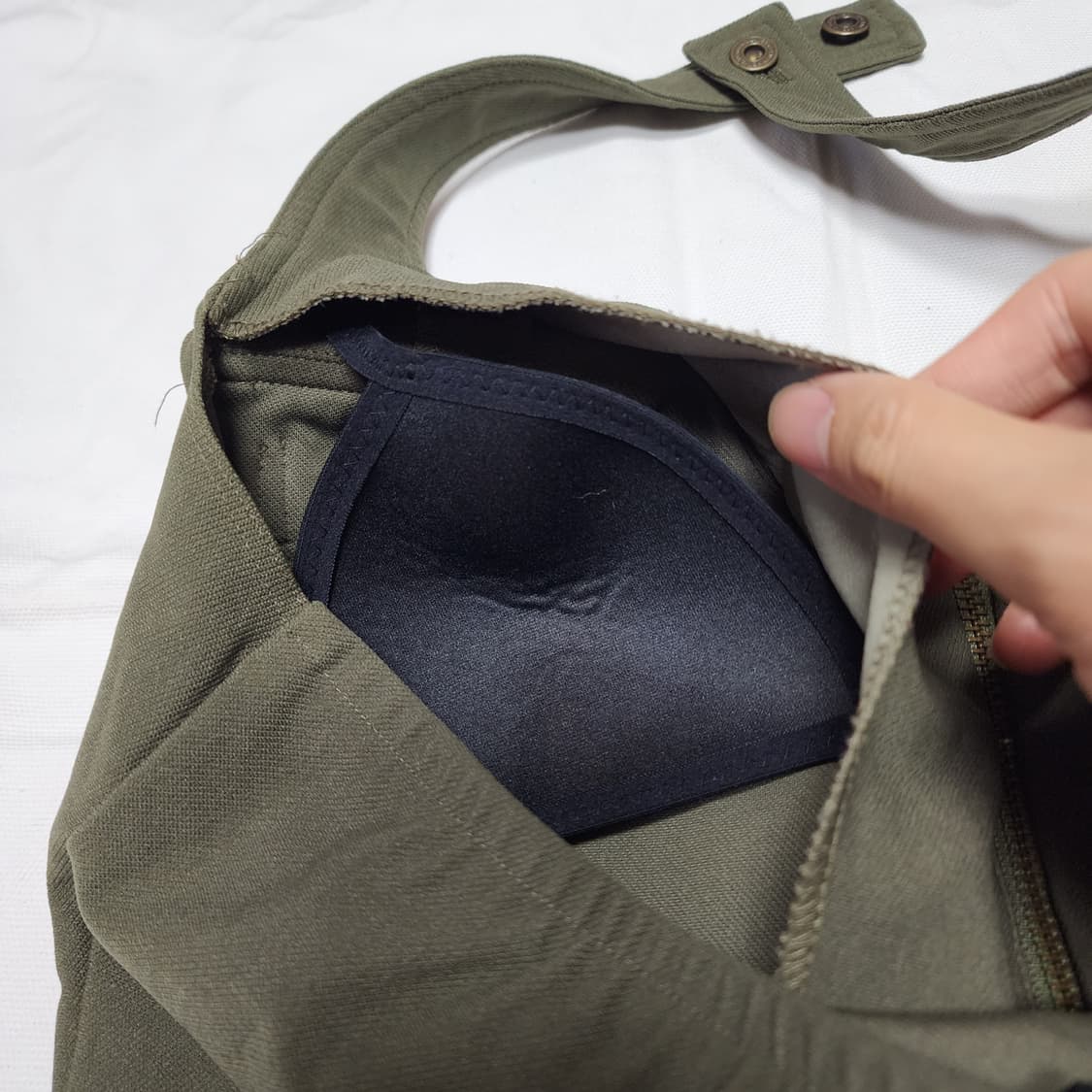 빈티지 카키 홀터넥 나시 슬리브리스 상품이미지8