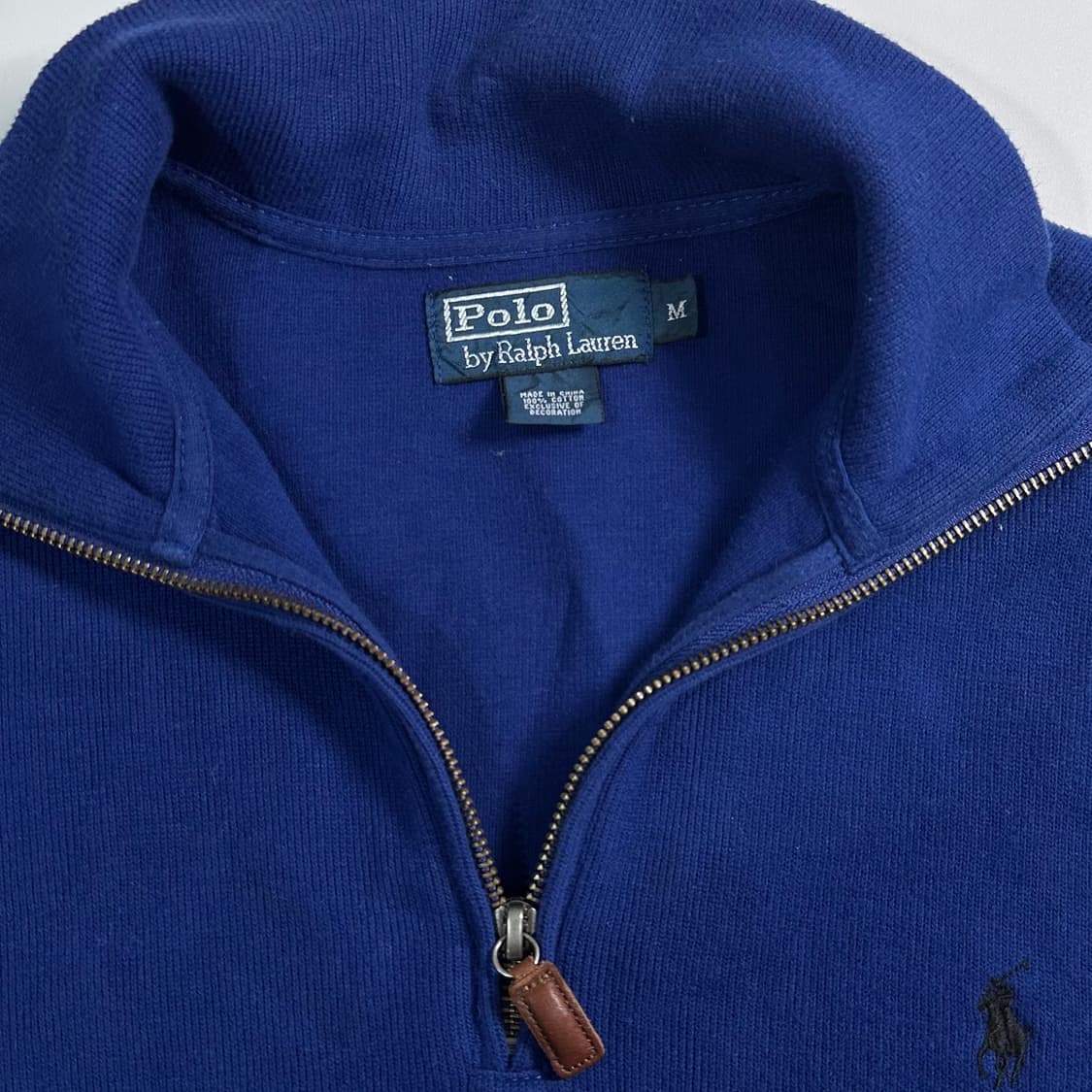 폴로 랄프로렌 블루 반집업 상품이미지4