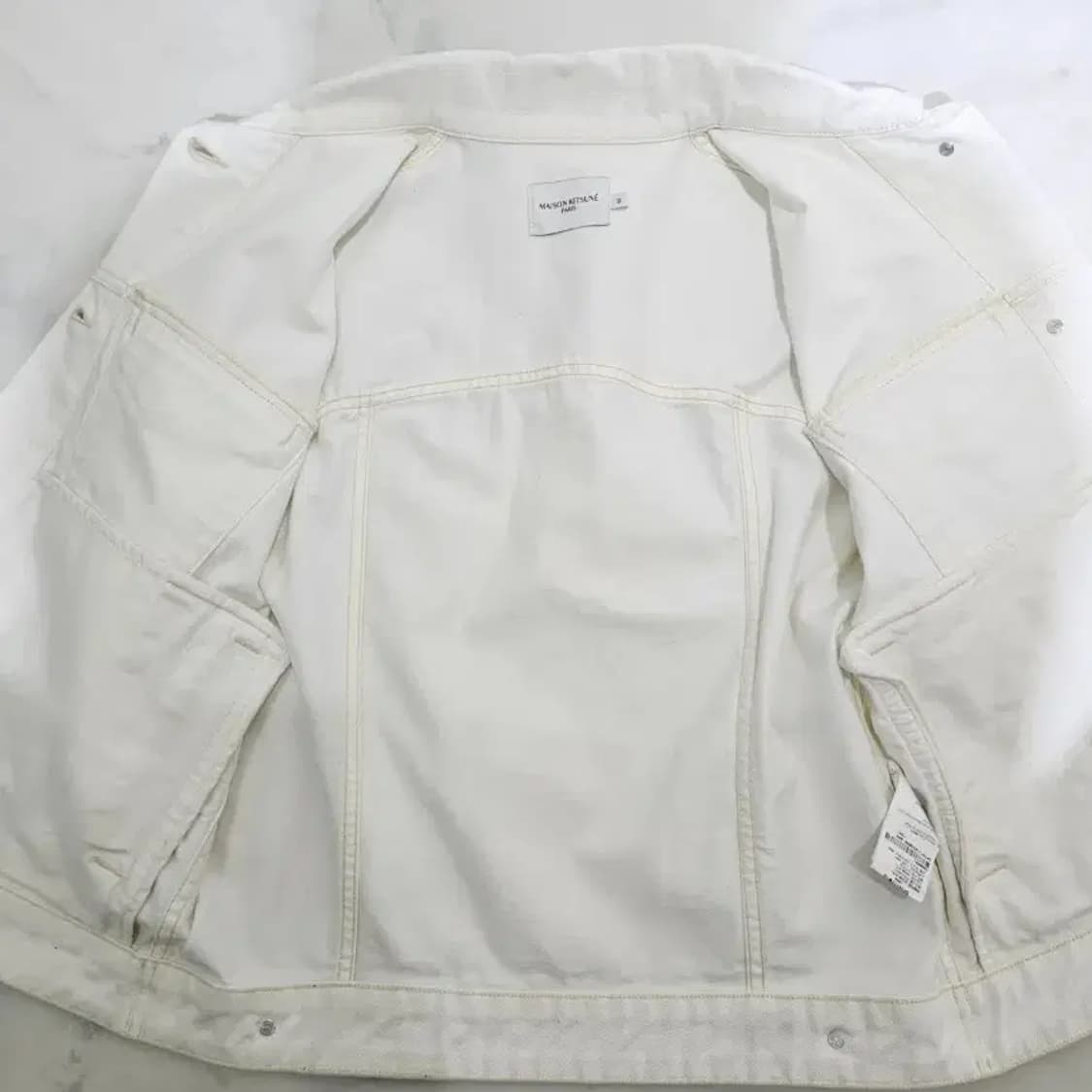 메종키츠네 화이트 데님 자켓~55 상품이미지6