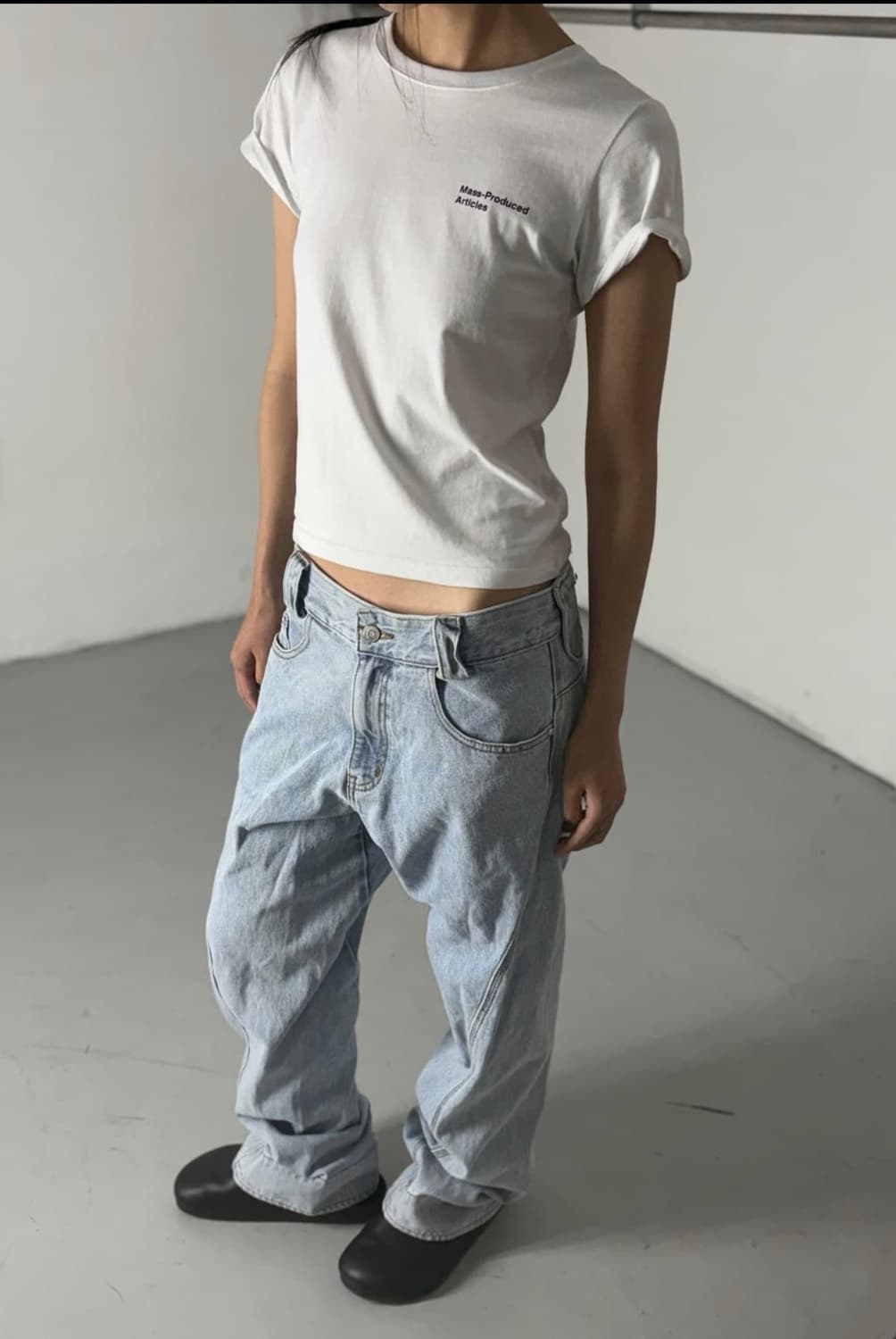 플라스틱프로덕트 드리프트데님팬츠 상품이미지1