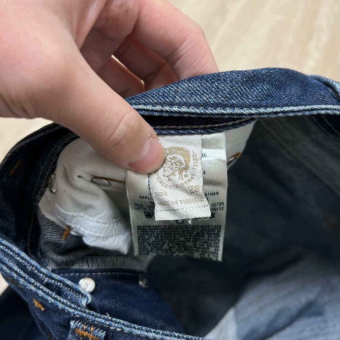 디젤 라키 레귤러 데님 청바지 28  상품이미지5