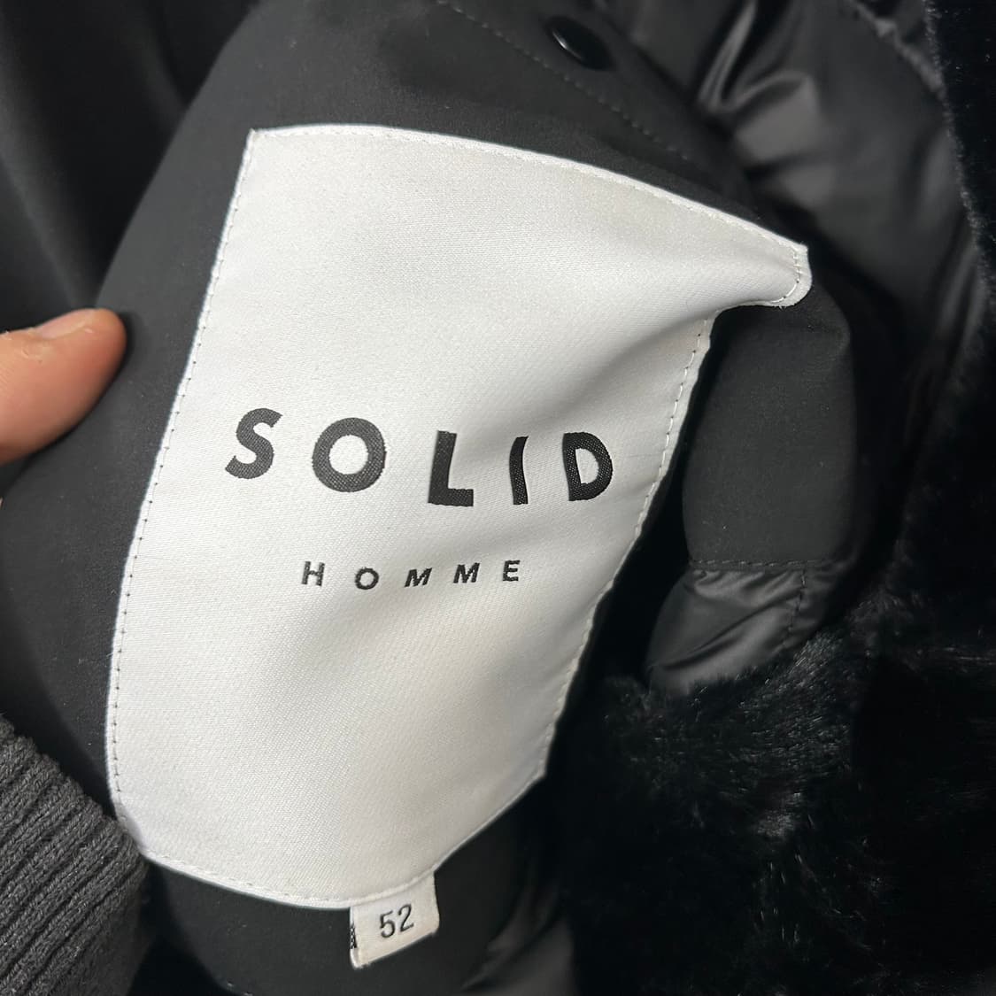 솔리드옴므 24FW 퍼후드 롱패딩 파카 상품이미지8