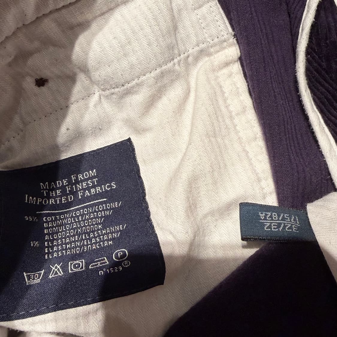 폴로랄프로렌 클래식핏 퍼플 코듀로이 팬츠 32 상품이미지3