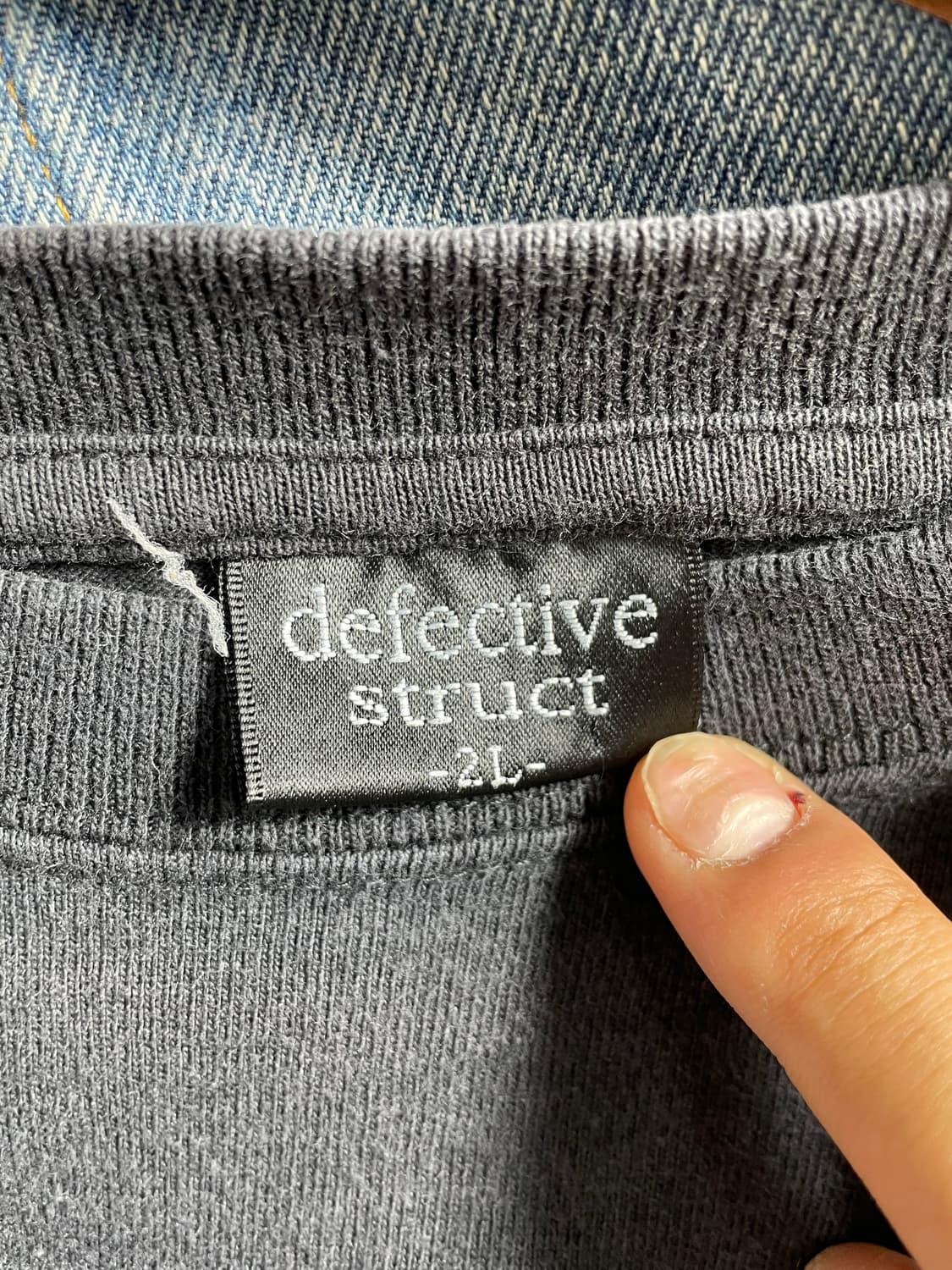 defective struct 펑크st 롱슬리브 상품이미지2