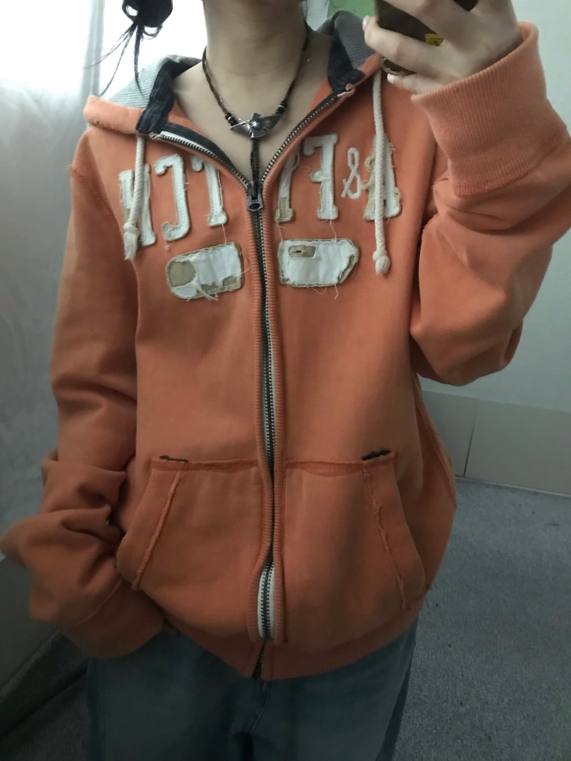 아베크롬비 오렌지 후드집업 상품이미지7