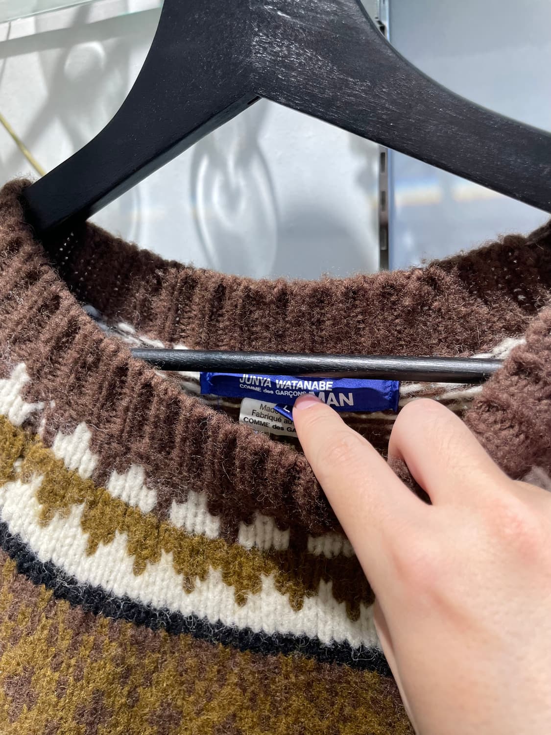 준야와타나베 fair isle sweater 상품이미지3