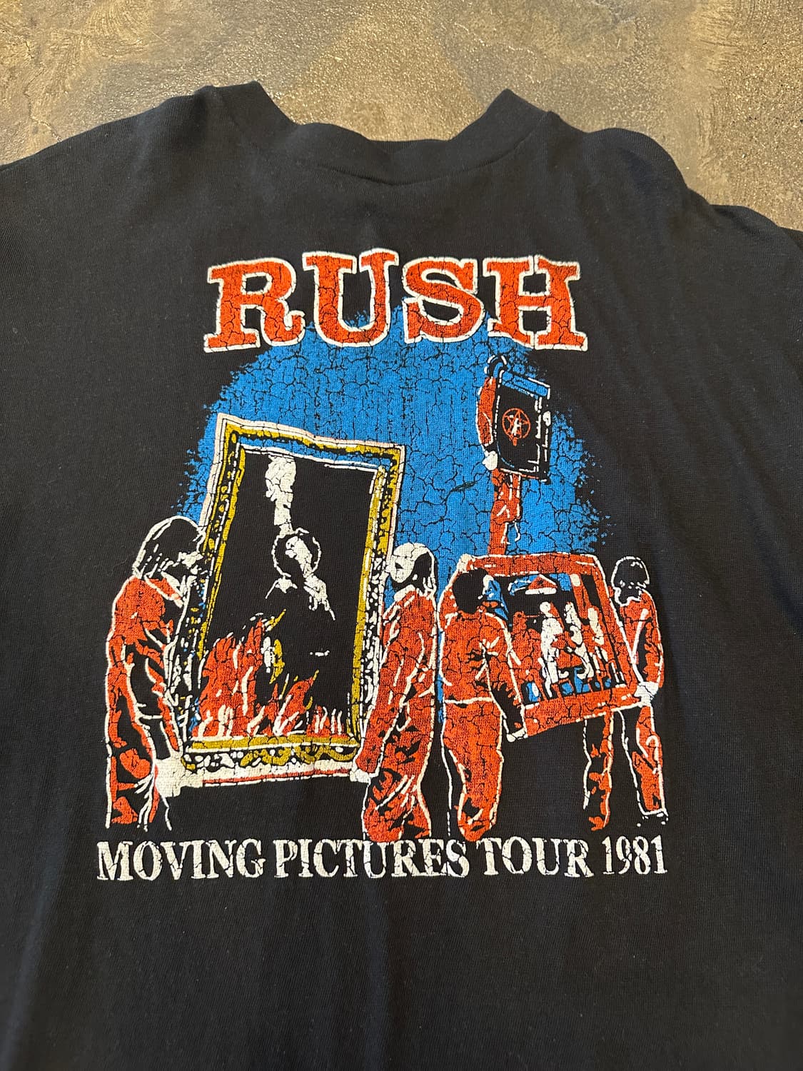 Rush Moving Pictures 1981 밴드 티셔츠  L 상품이미지3